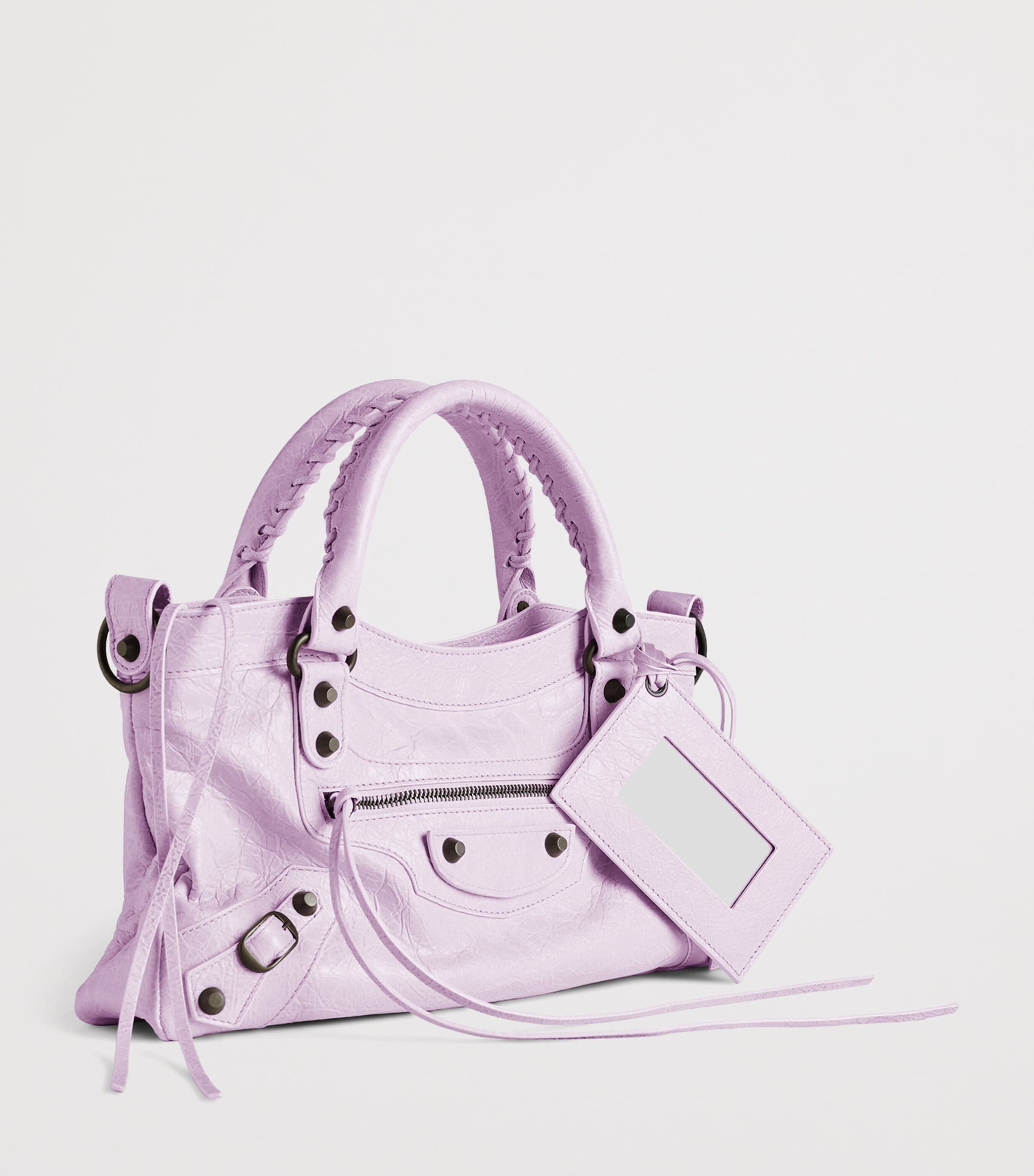 バッグ Balenciaga The First Shoulder Bag Purple Balenciaga Purple Leather Classic First Shoulder Bag Balenciaga