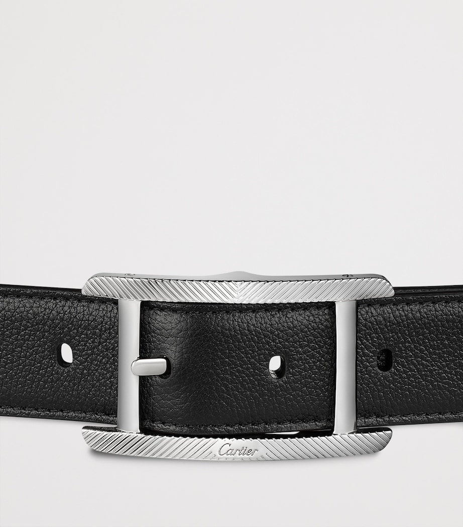 Leather Reversible Tank de Cartier Belt BLACK & BROWN Image 3