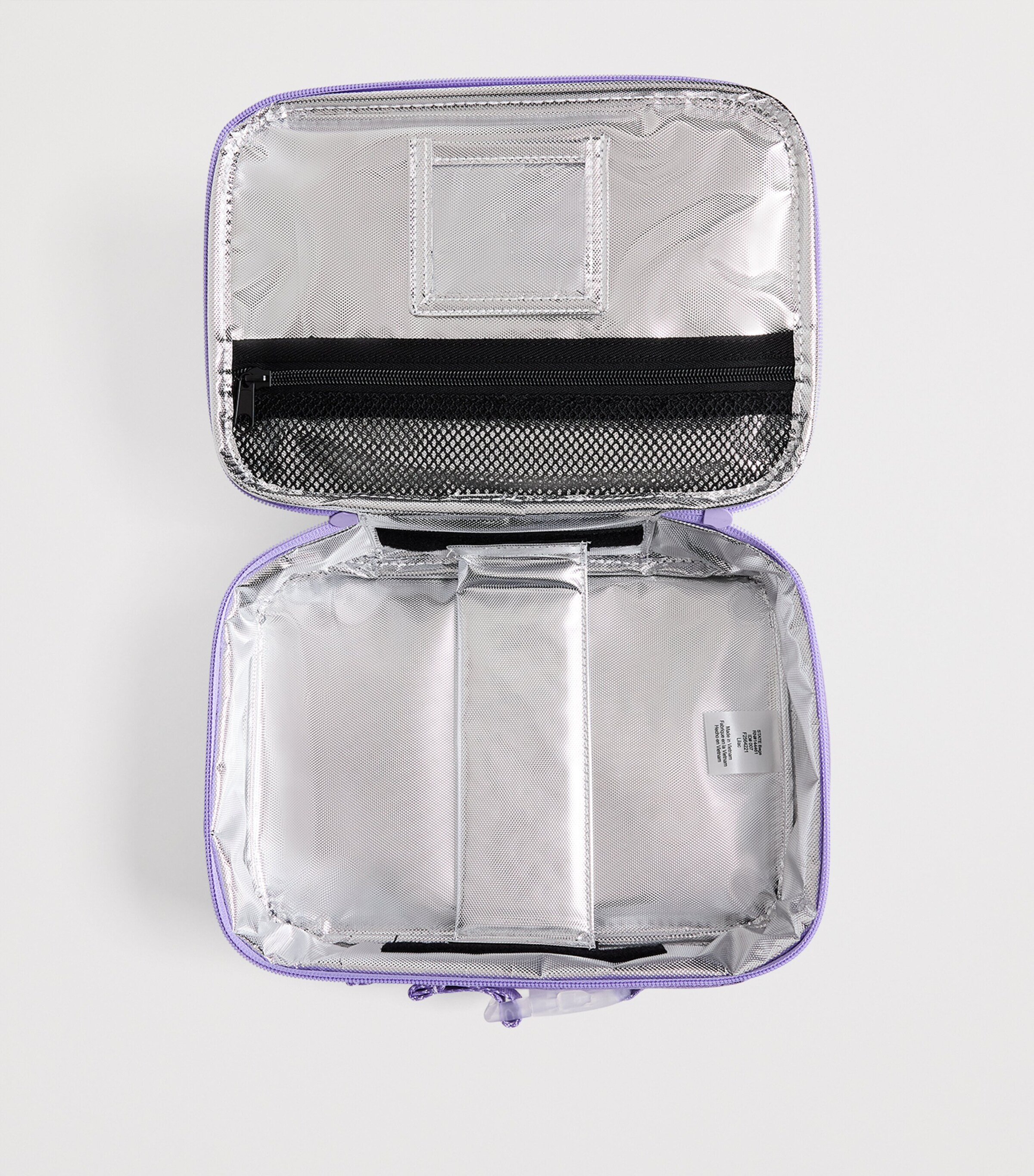 STATE Bags Metallic Rodger Lunch Box Lilac Image 3