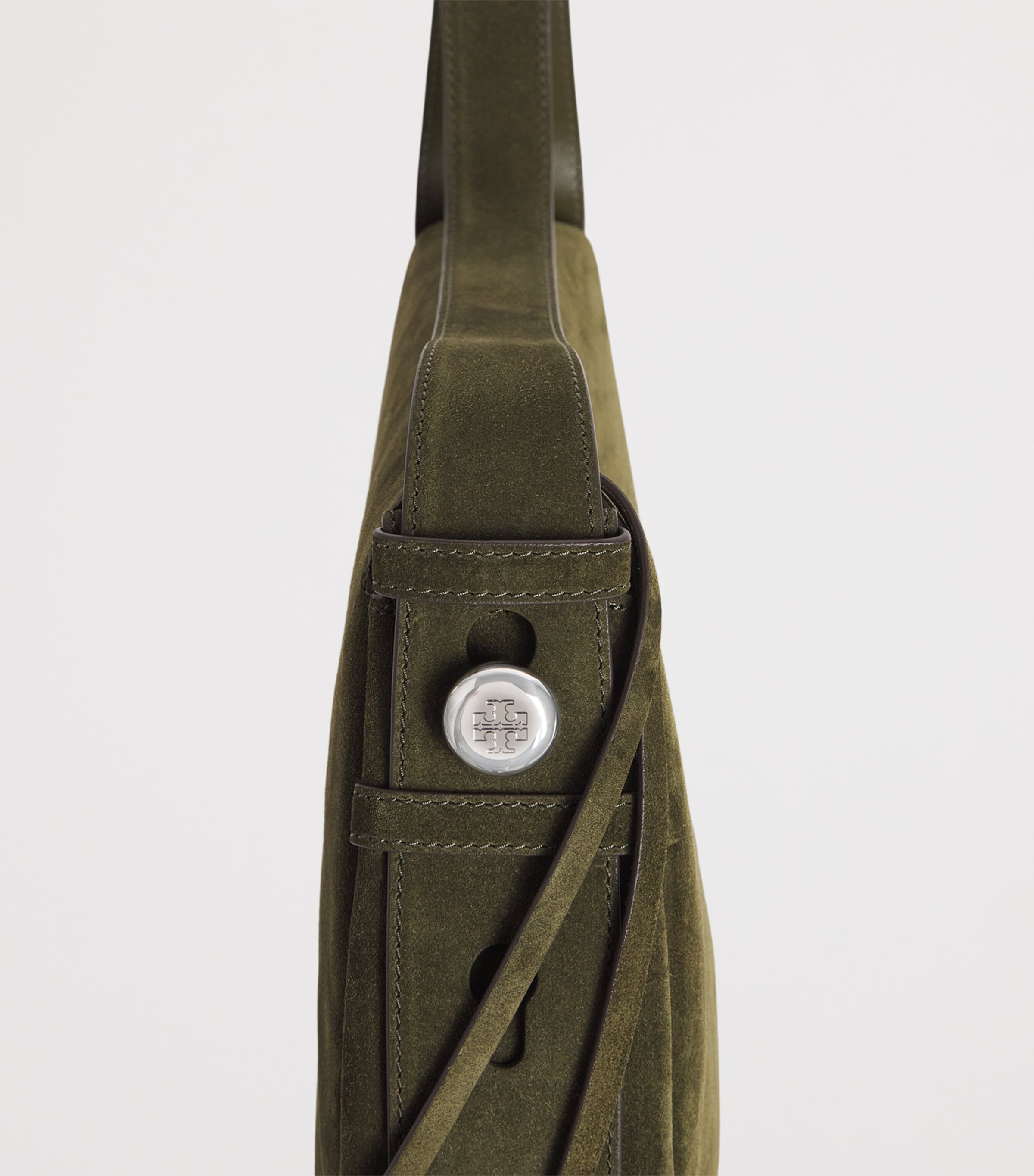 Tory Burch Suede Romy Shoulder Bag Leccio Image 5