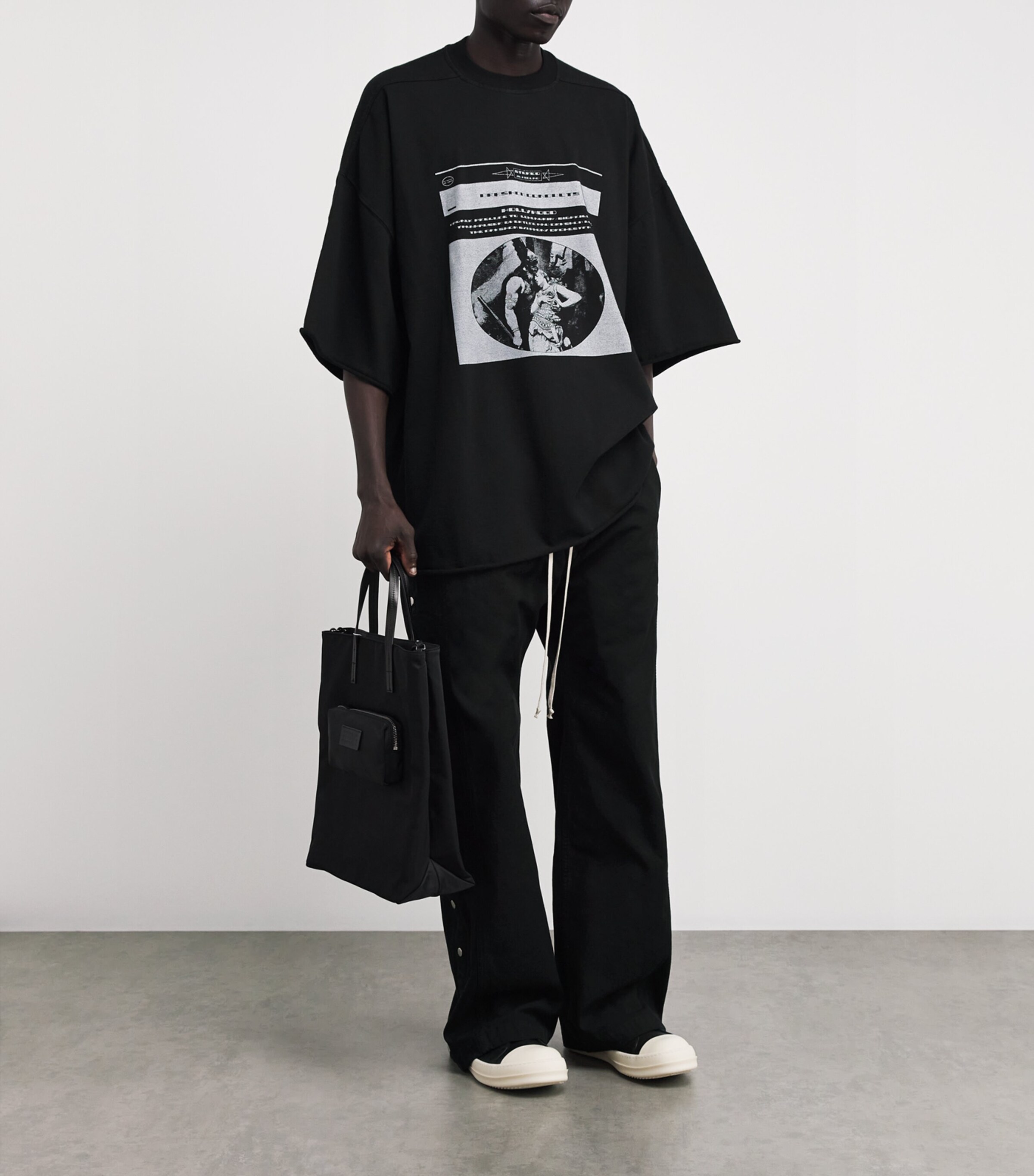 Rick Owens Blue DRKSHDW Cotton Hollywood Tommy T-Shirt | Harrods US