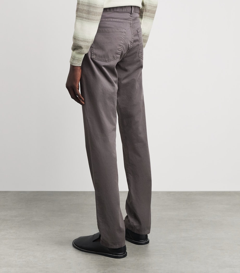 Canali Mens Straight Chinos Image 5