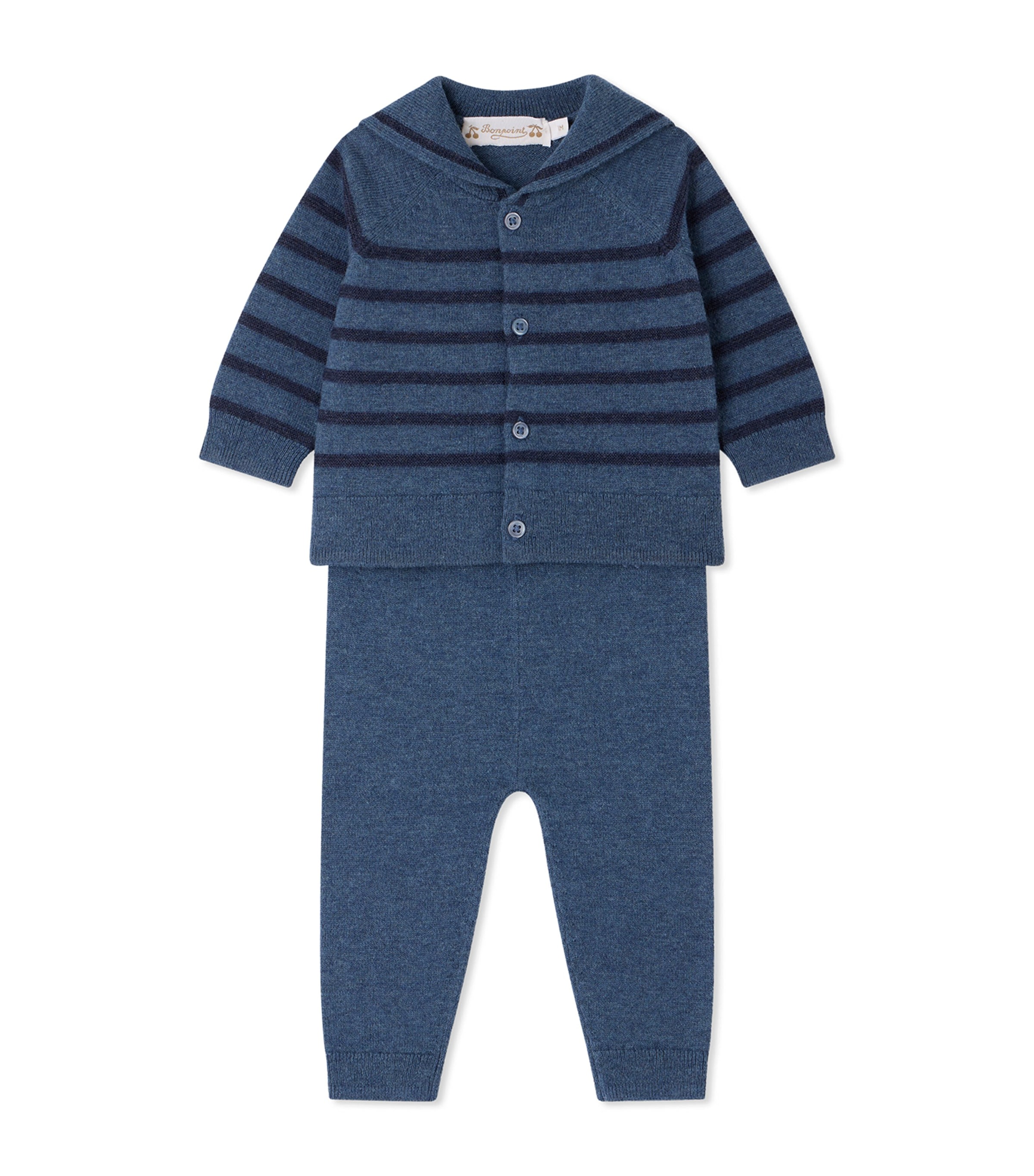 Bonpoint Wool-Cotton Sweater and Leggings Set (3-18 Months) Ra Jean Fonce Image 1