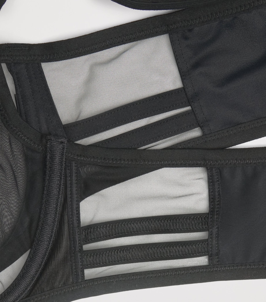 Maison Lejaby Womens Nufit Panelled Bra Black Image 2