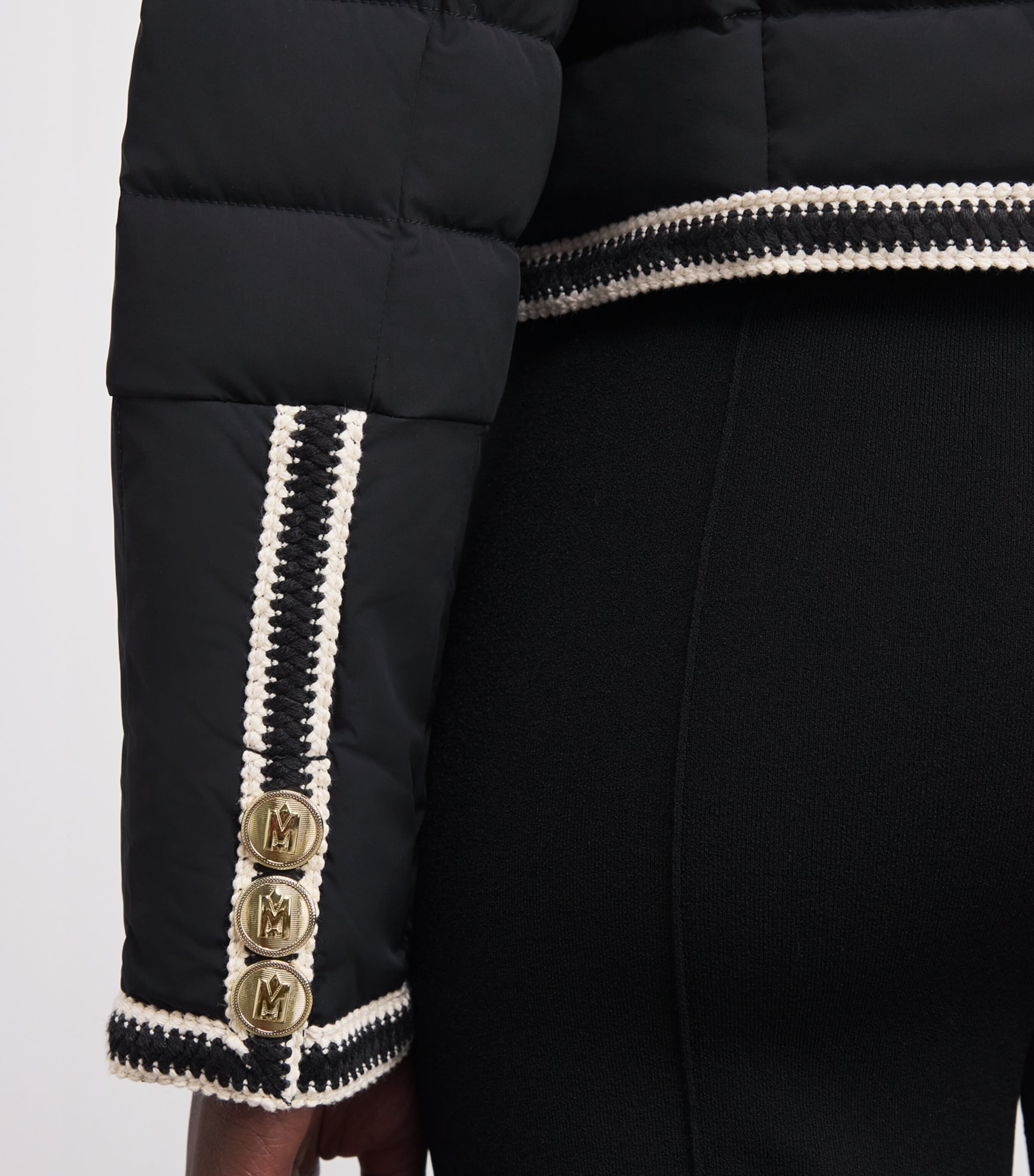 Water-Repellent Down Petunia Jacket BLACK Image 7