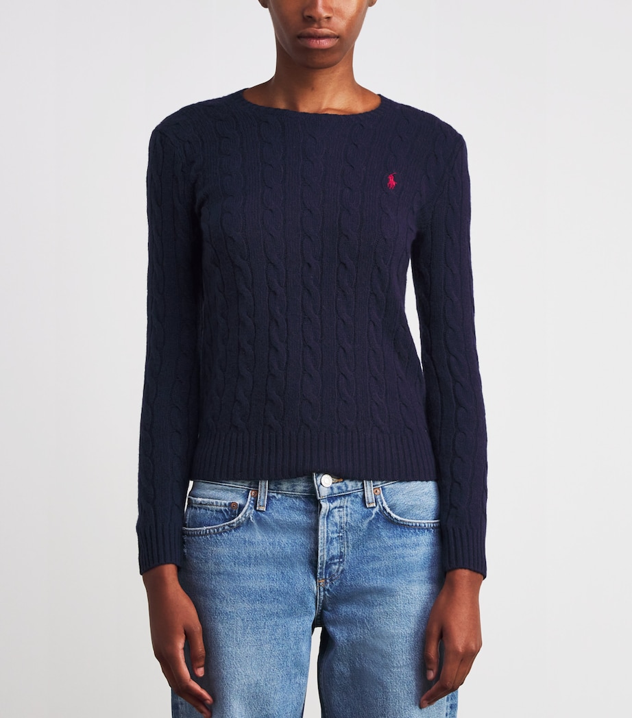 Wool-Cashmere Julianna Sweater HUNTER NAVY Image 3