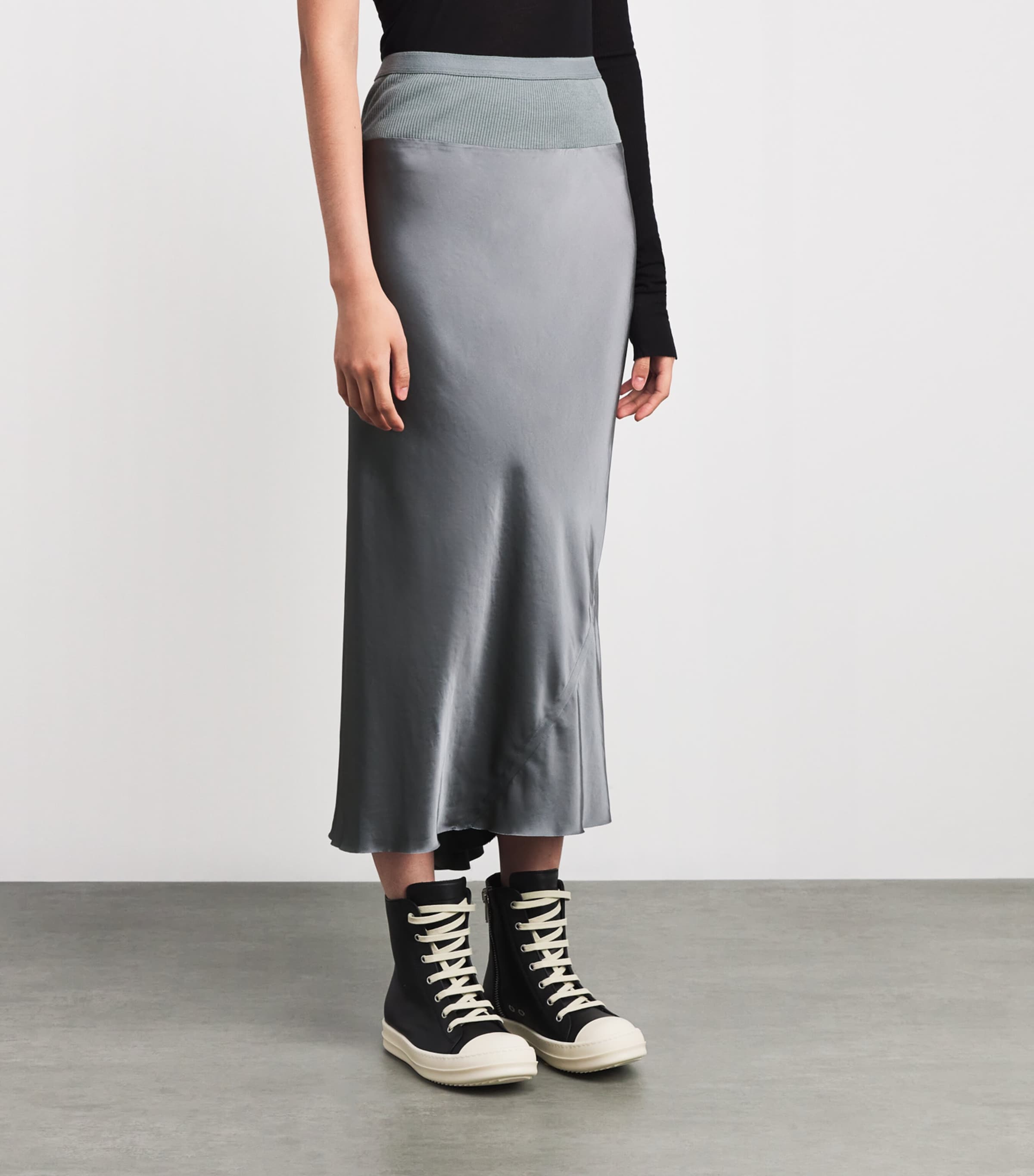 A-Line Midi Skirt 06 WASHED INDIGO Image 3