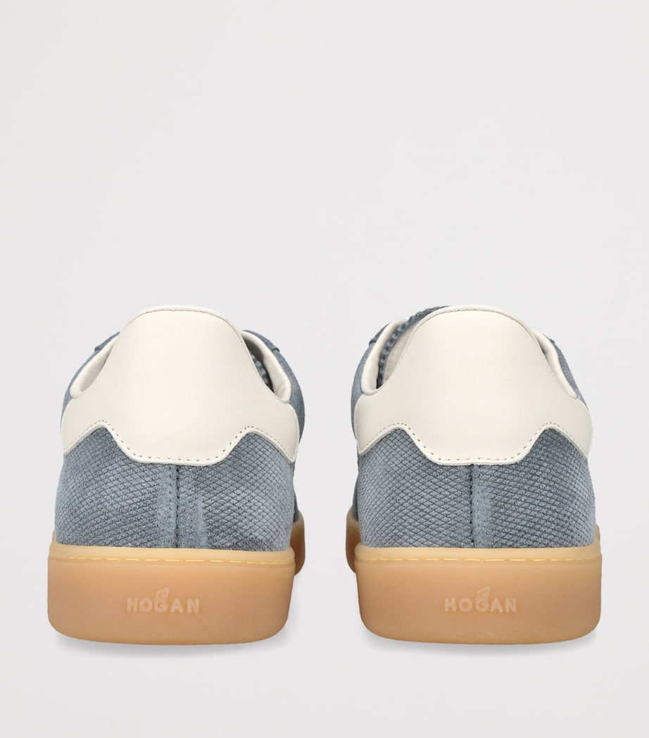 Hogan Suede Cool Sneakers Mid Blue Image 2