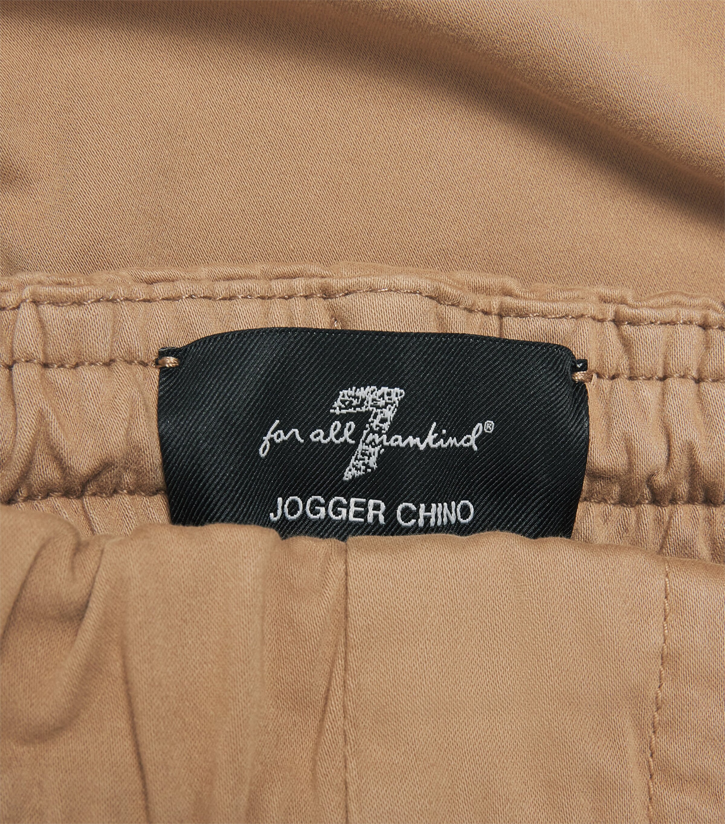 7 For All Mankind Mens Luxe Performance Plus Sateen Joggers Beige Image 6