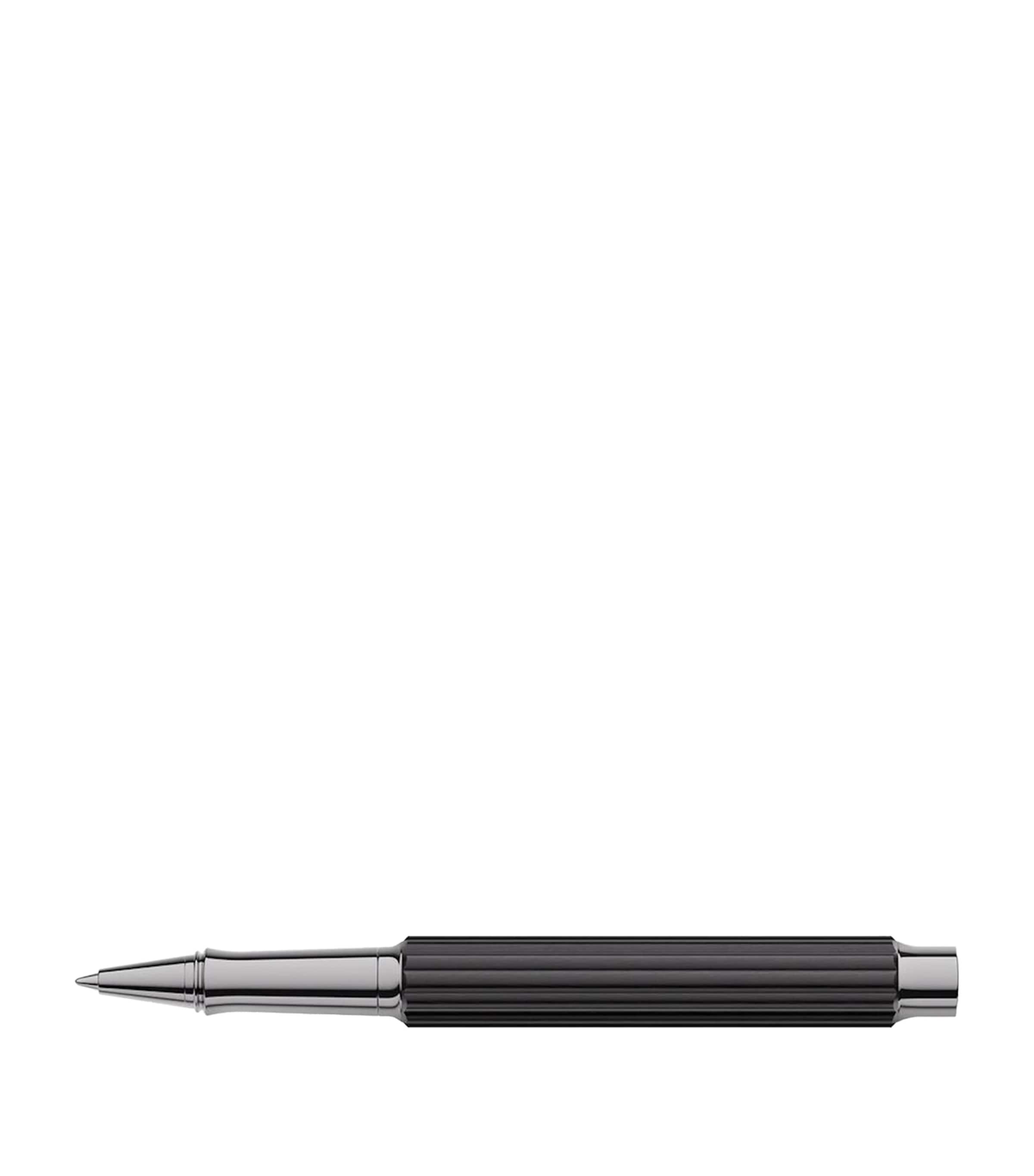 Ebony Wood Bloom Rollerball Pen BLACK Image 2