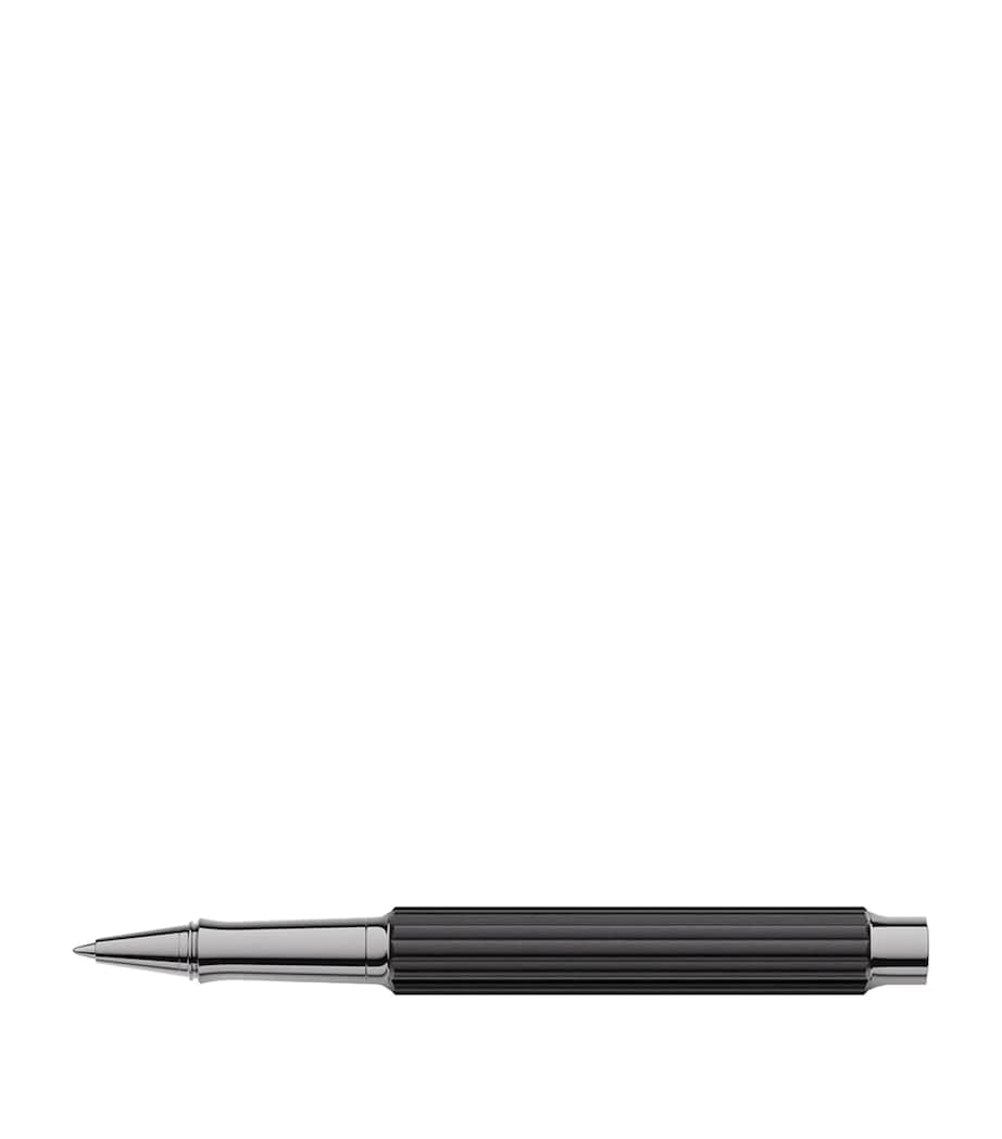 Ebony Wood Bloom Rollerball Pen BLACK Image 2