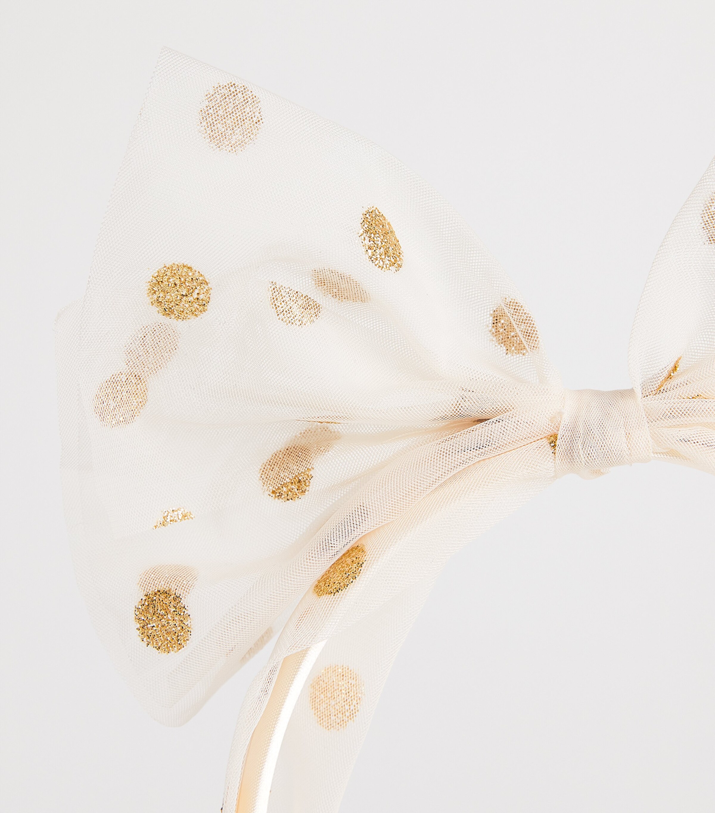 Rockahula Tulle Glitter Spotty Headband Gold Image 3