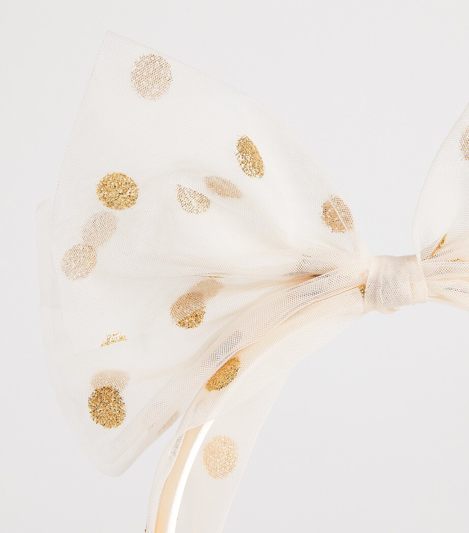 Rockahula Tulle Glitter Spotty Headband Gold Image 3