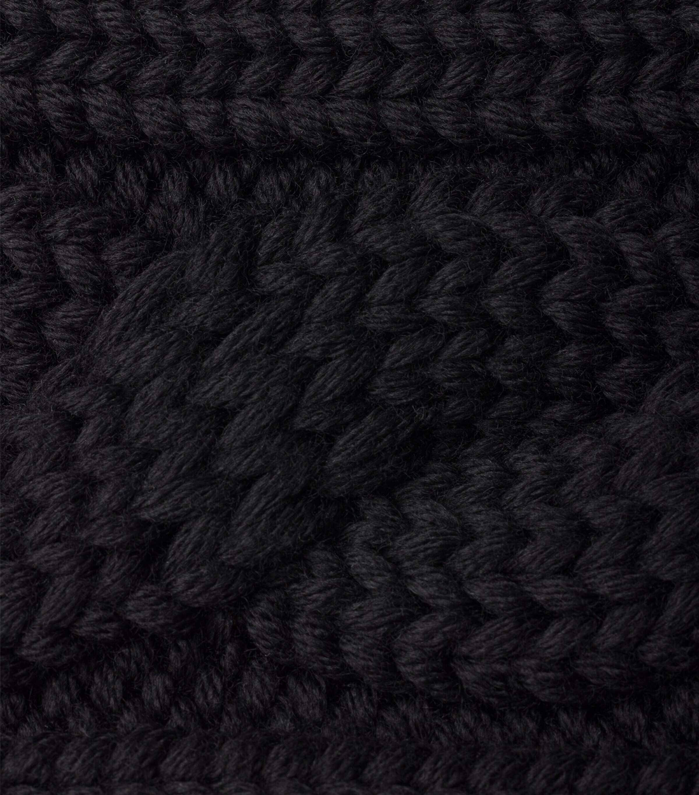 Prada Wool Cable-Knit Triangle Headband Image 2