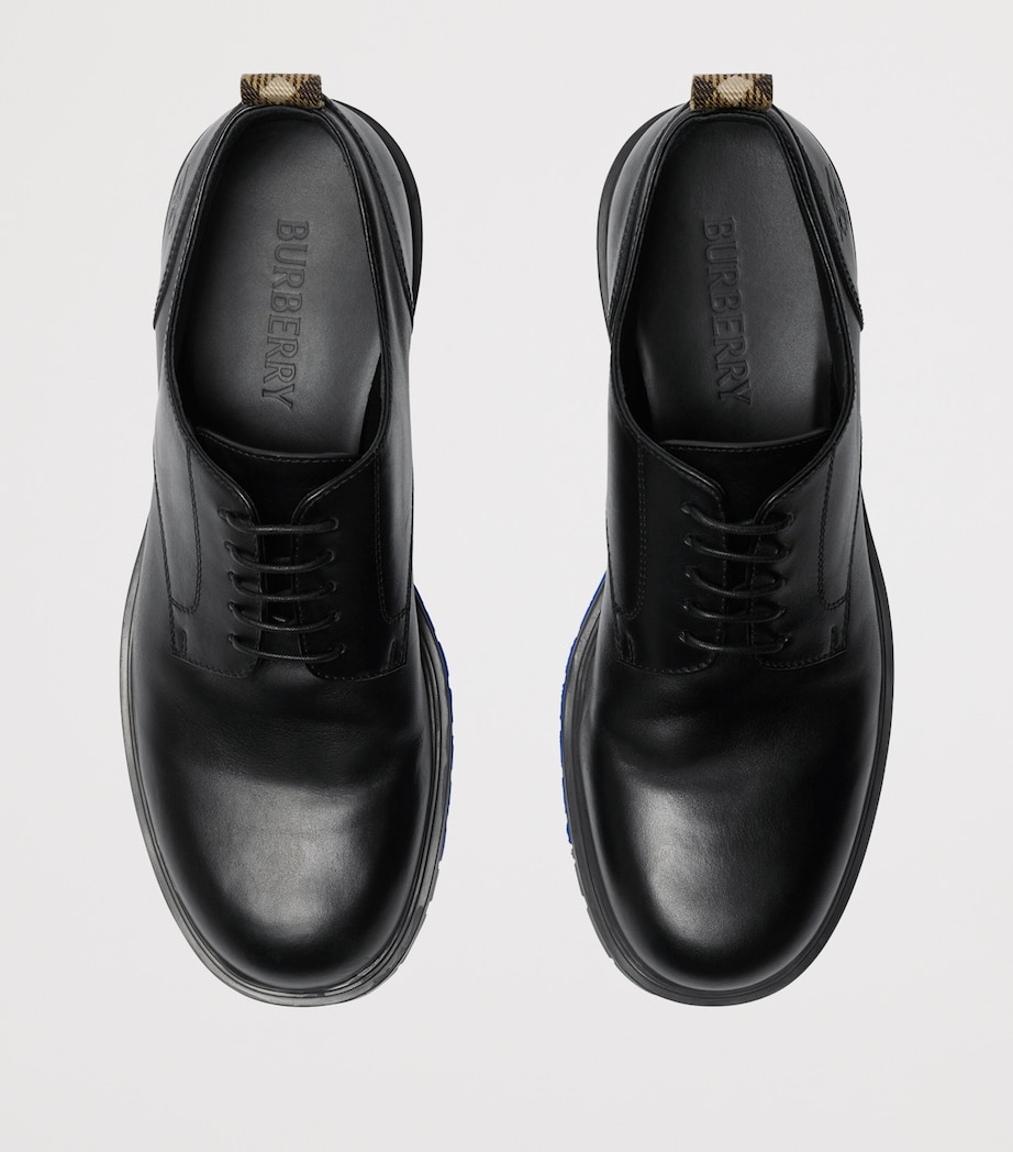 Calf Leather Rogue Derby Shoes BLACK Image 3