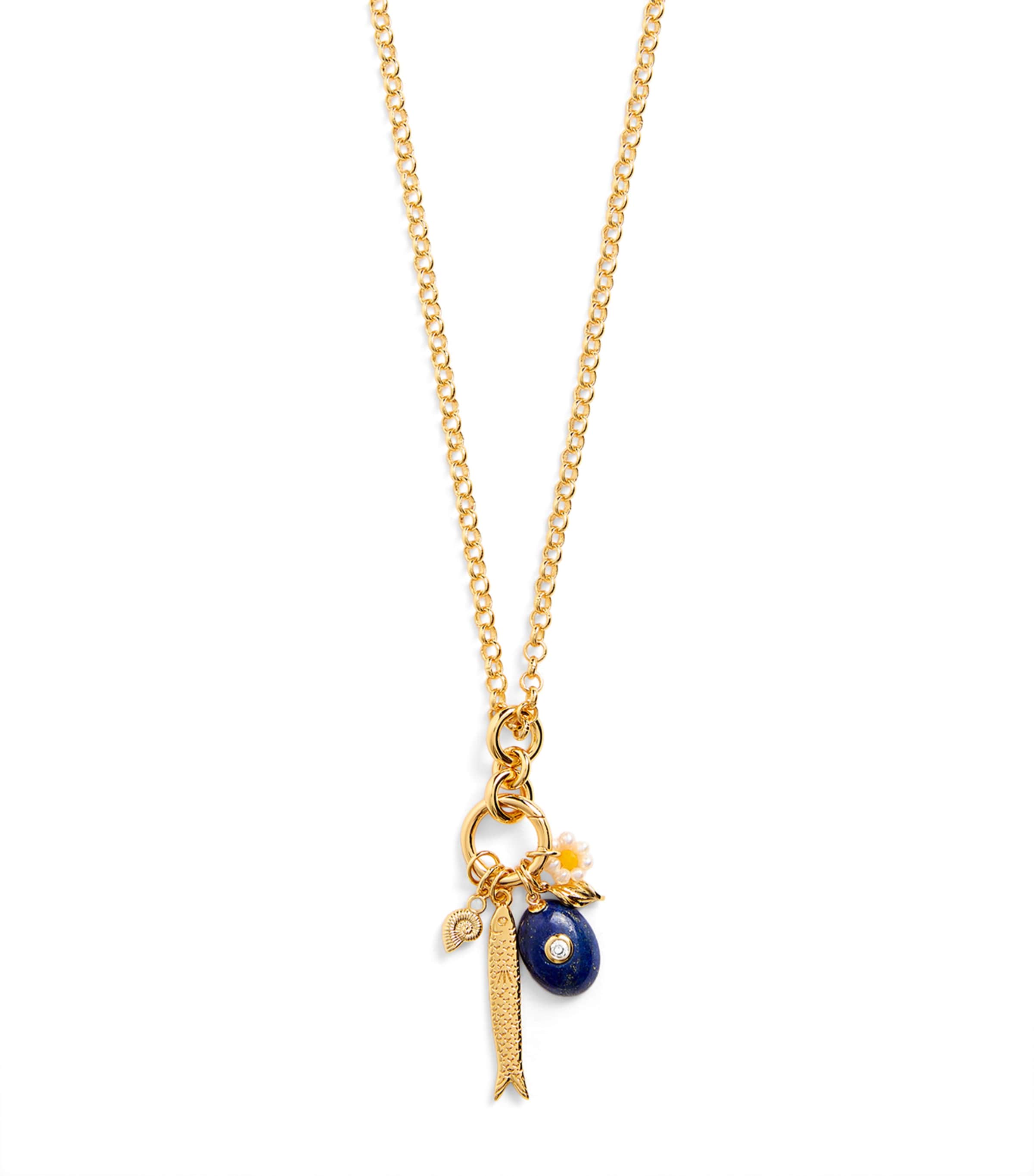 Anni Lu Gold-Plated Swim Club Necklace Gold Image 1