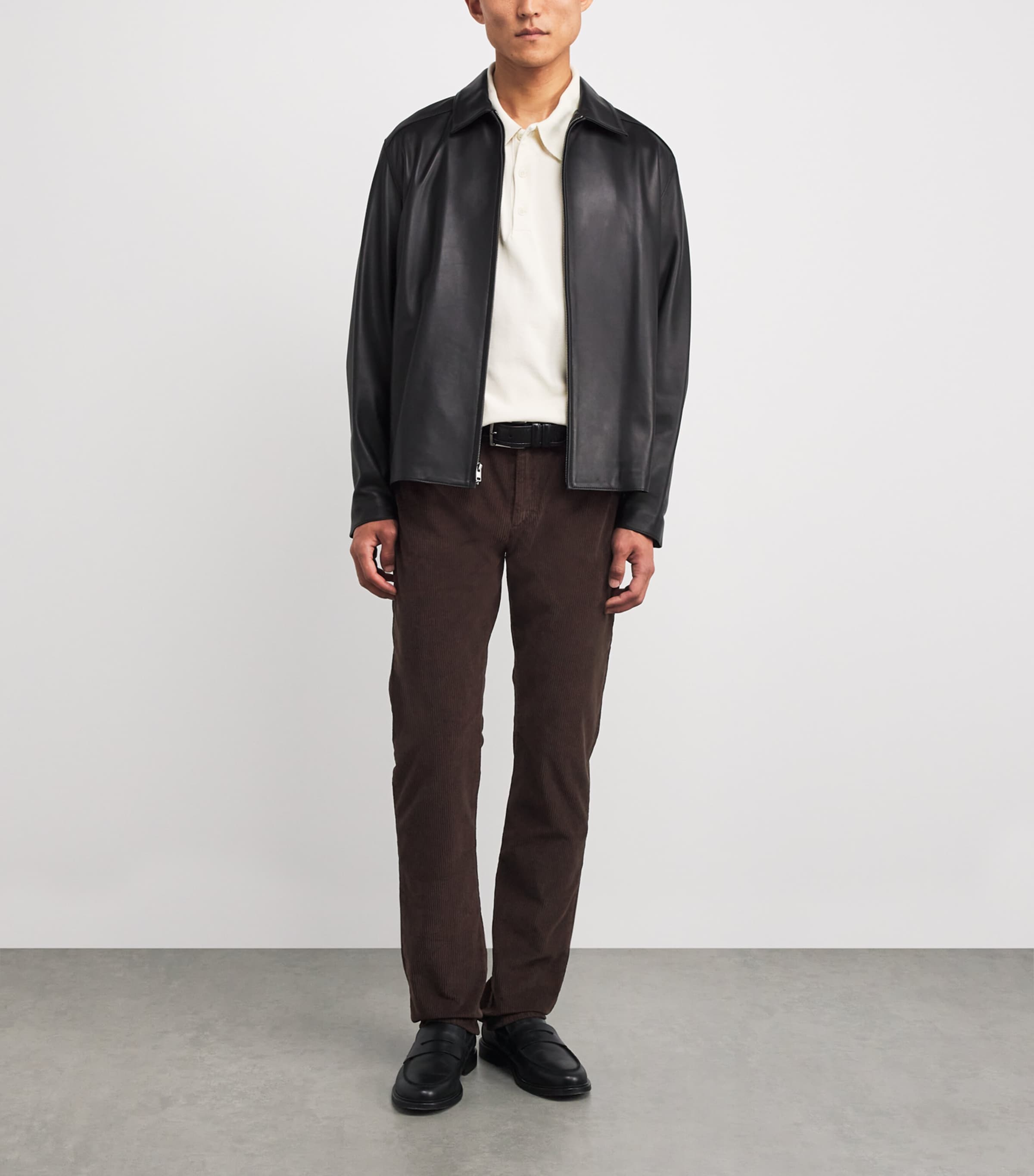 Corduroy Straight Trousers U71LP CORDUROY CFFE Image 2