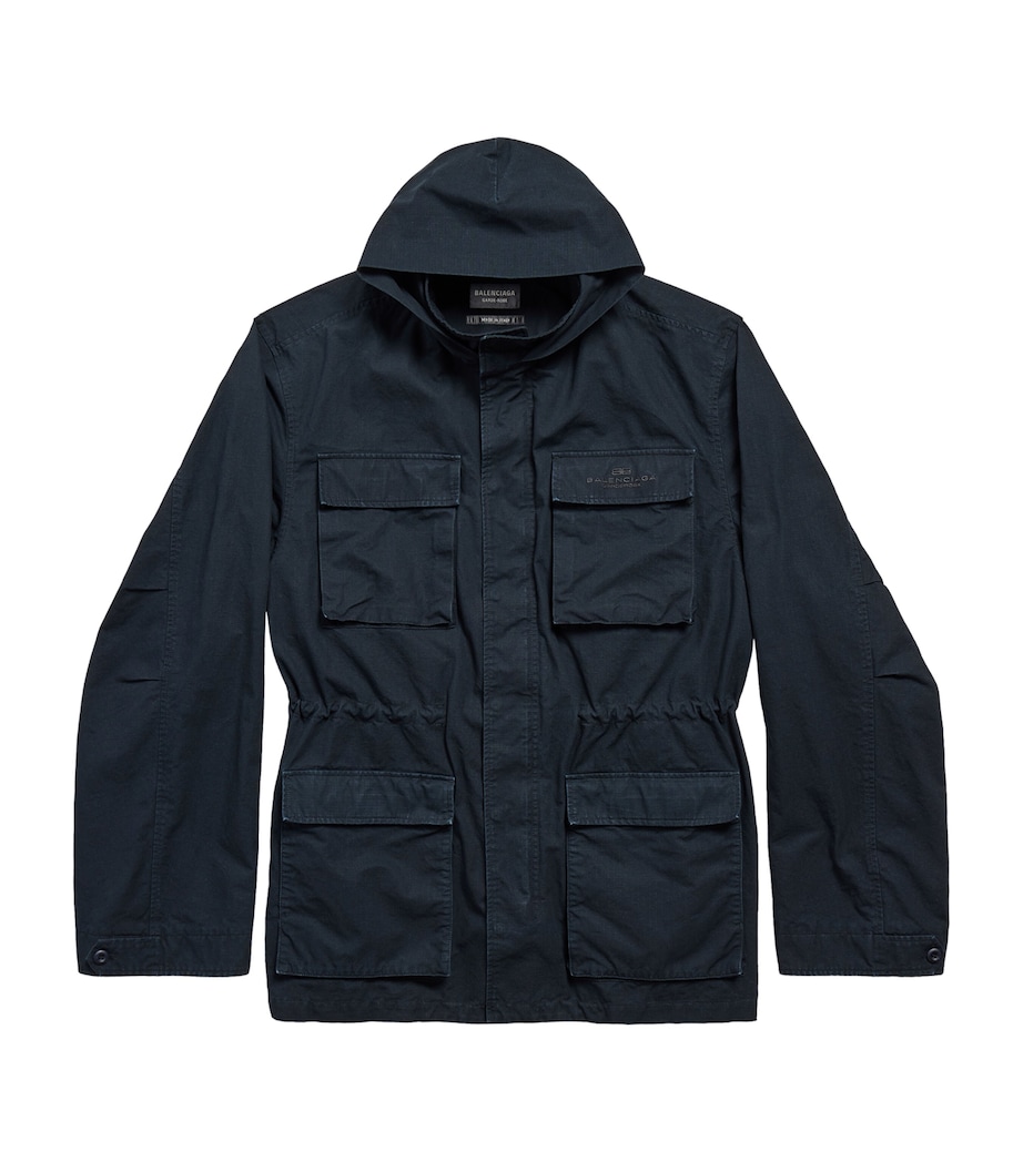 Balenciaga Mens Uniform Parka Coat Image 1