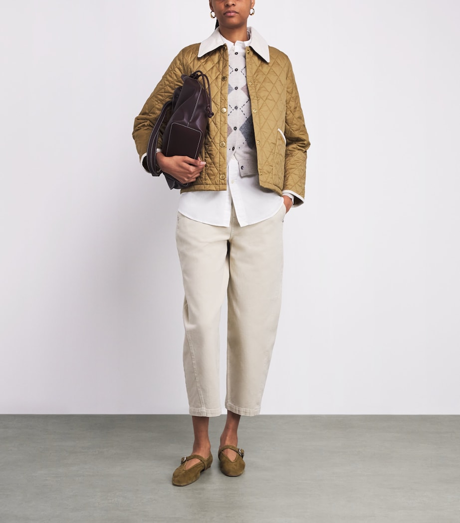 Barbour Womens Icons Liddesdale Quilted Jacket Sand/dress/pearl Image 2