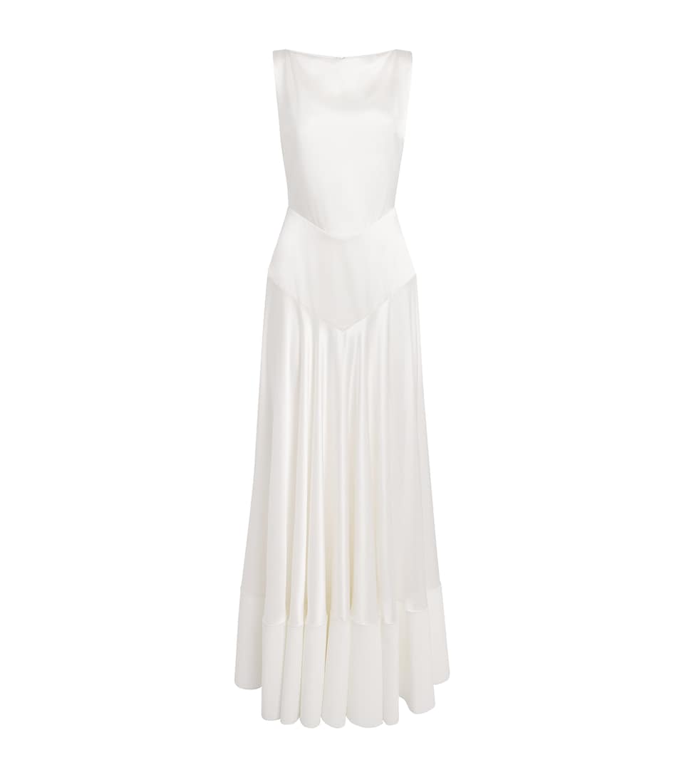 Roksanda Silk Munir Maxi Dress Ivory