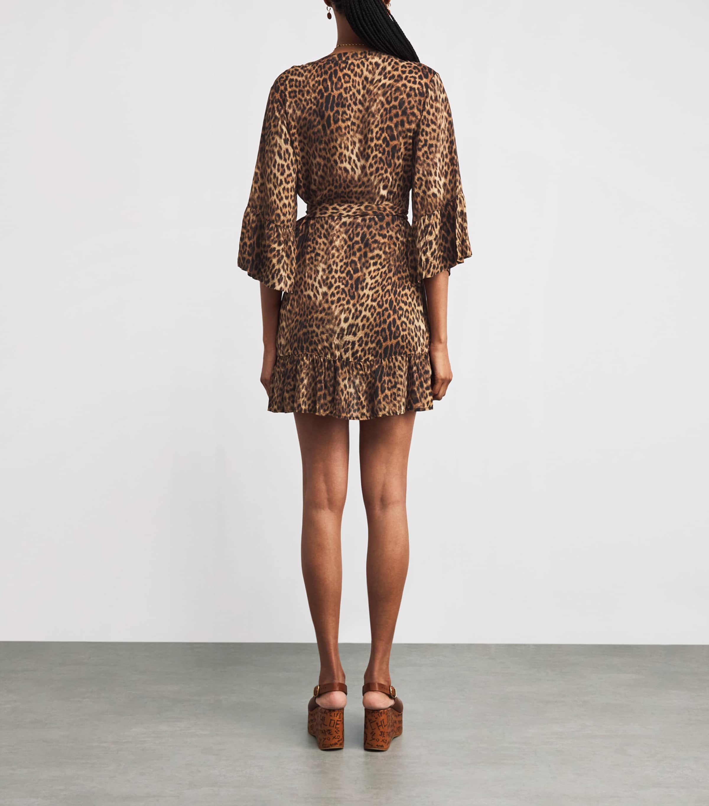 Cheetah Print Tegan Mini Dress CHEETAH16 Image 3