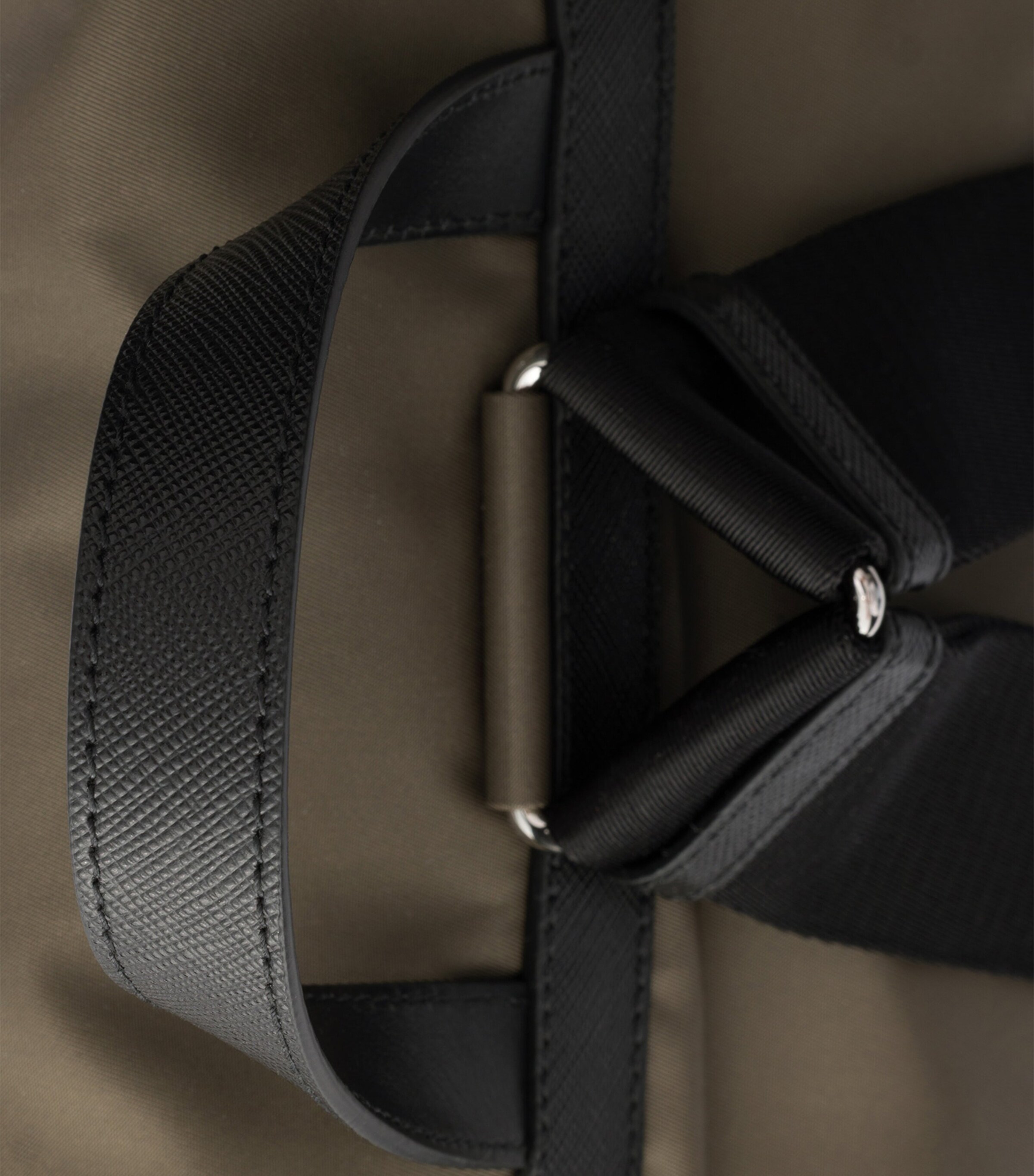 Prada Re-Nylon and Leather Explore Backpack Grey Image 7