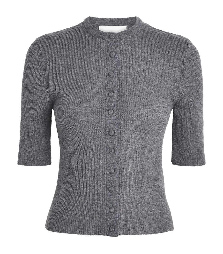 Citizens of Humanity Womens Wool-Cashmere Tabitha Cardigan Chrcl Hthr (dk Gry) Image 1