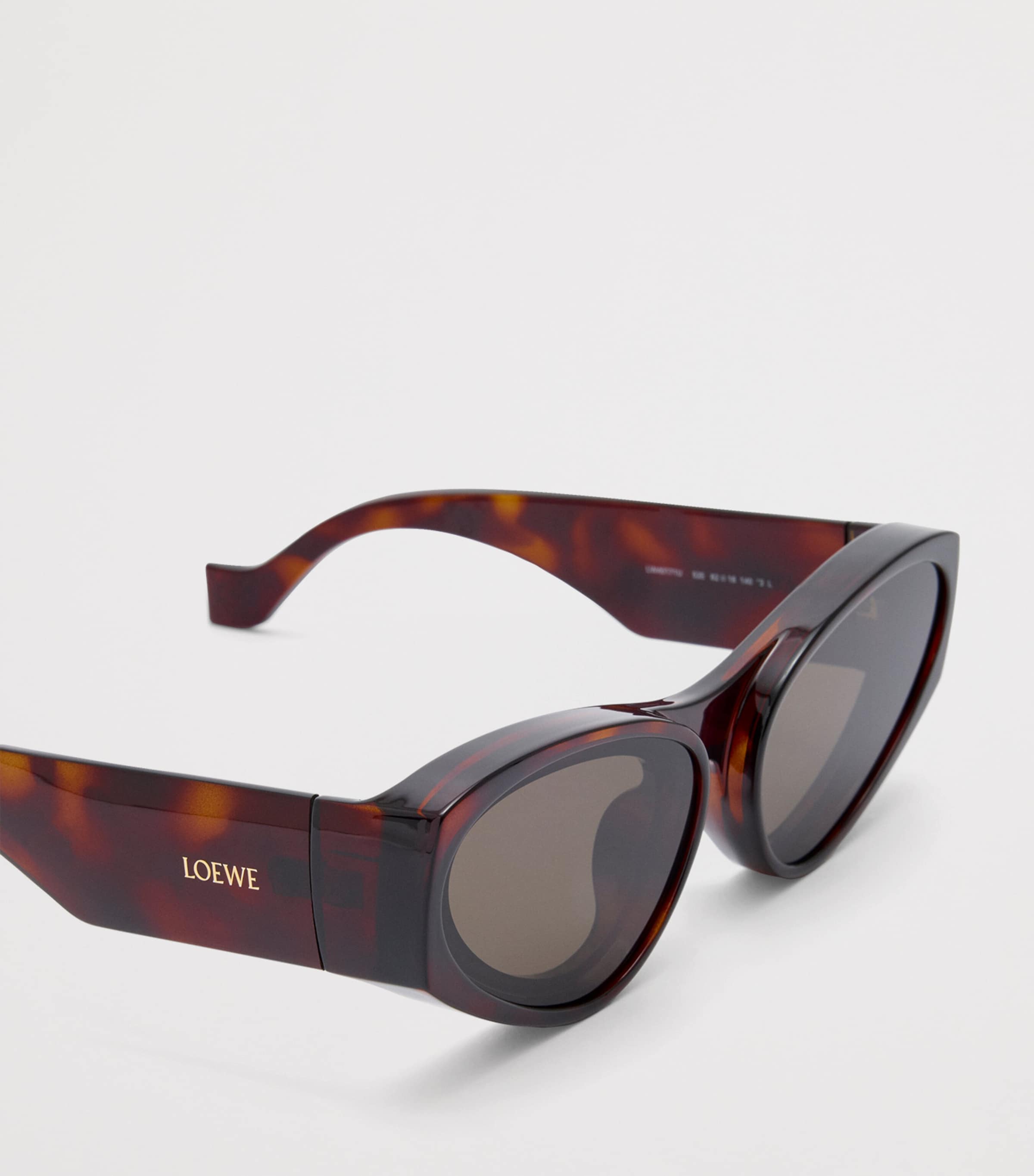 LOEWE x Paula's Ibiza Front Lenses Cat Eye Sunglasses Havana Image 4