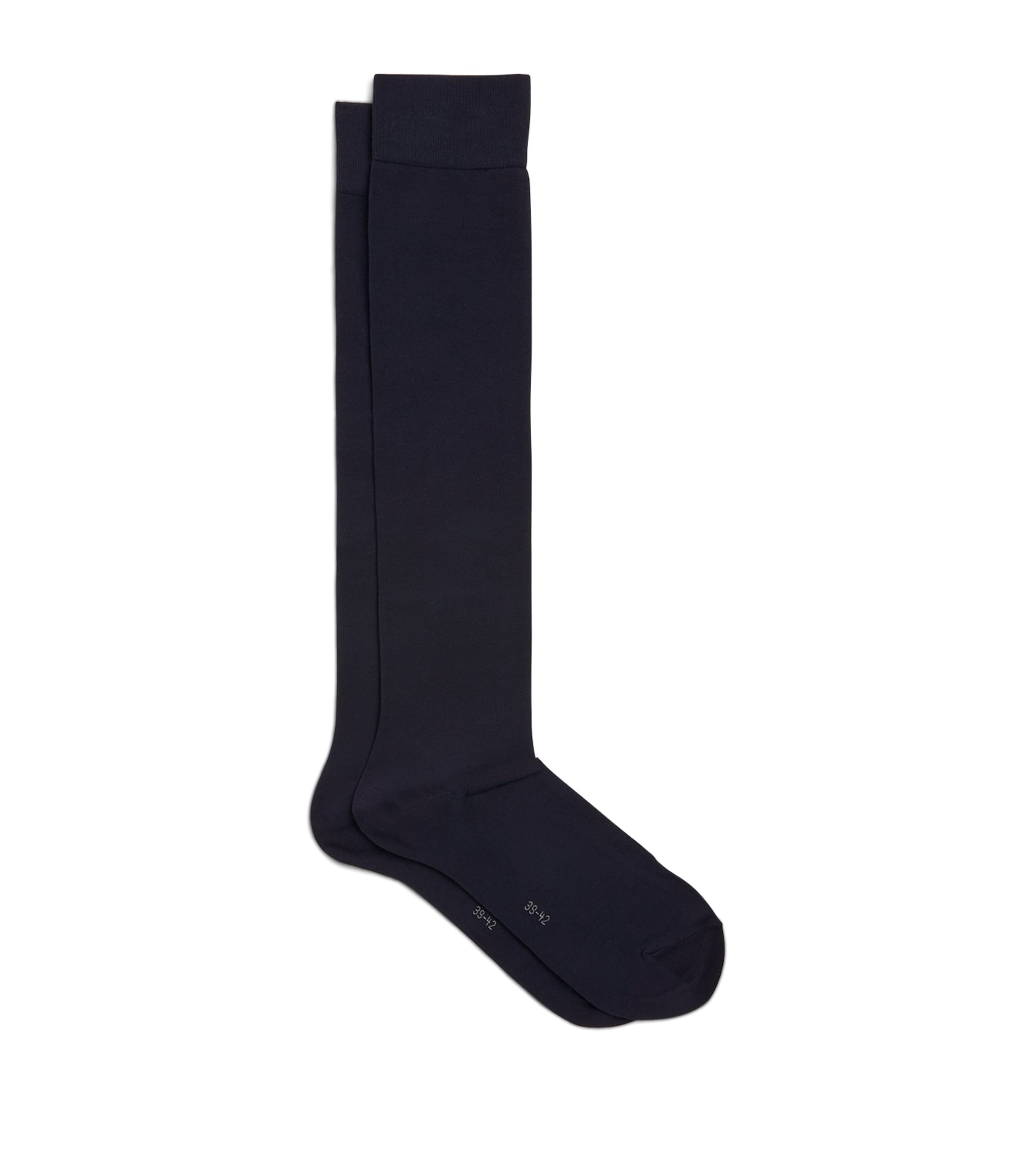 Falke Cotton Touch Knee-high Socks In Navy