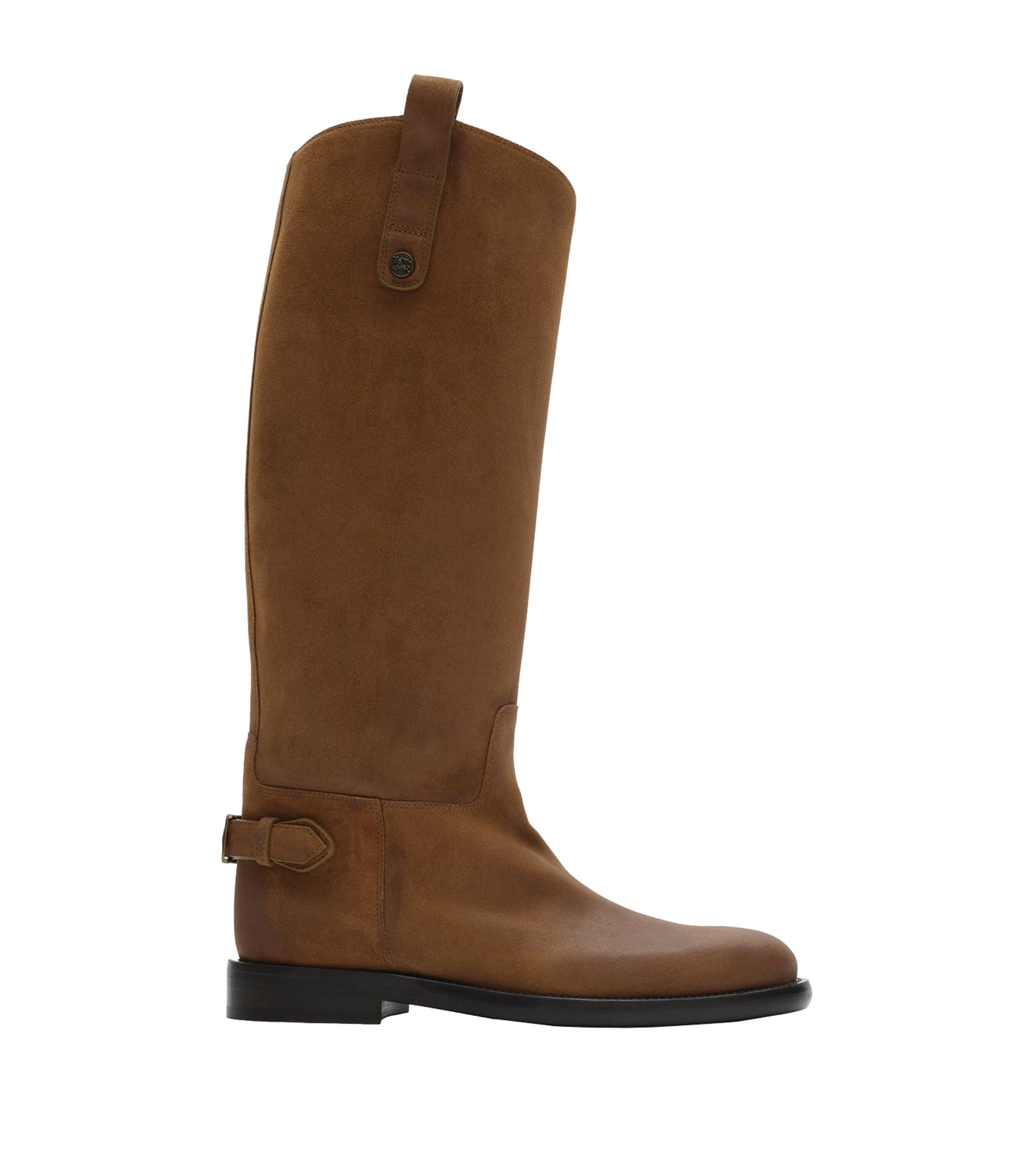 Burberry Suede Cavalier Knee-High Boots Boat Image 1