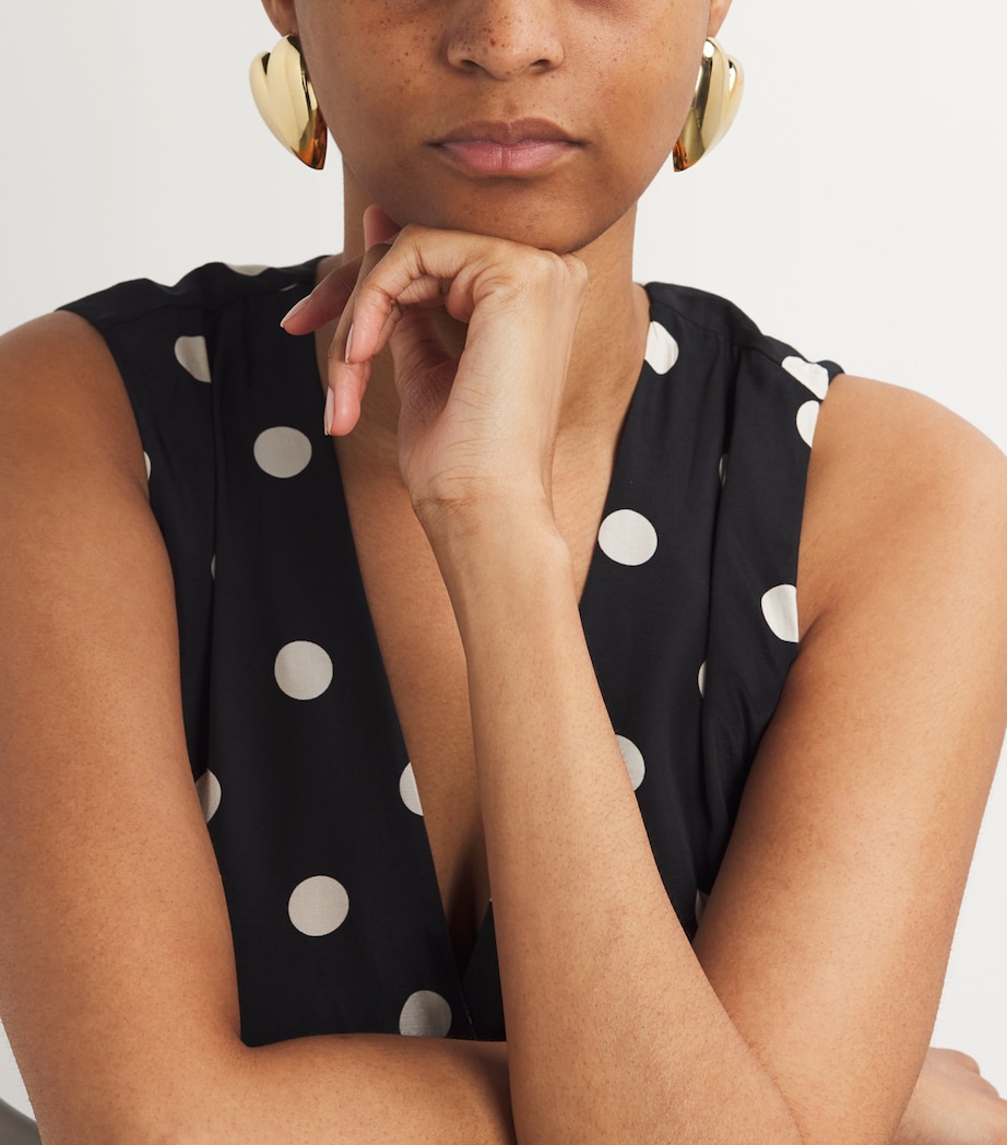 Yellow Gold-Plated Puffy Heart Earrings YELLOW GOLD Image 2