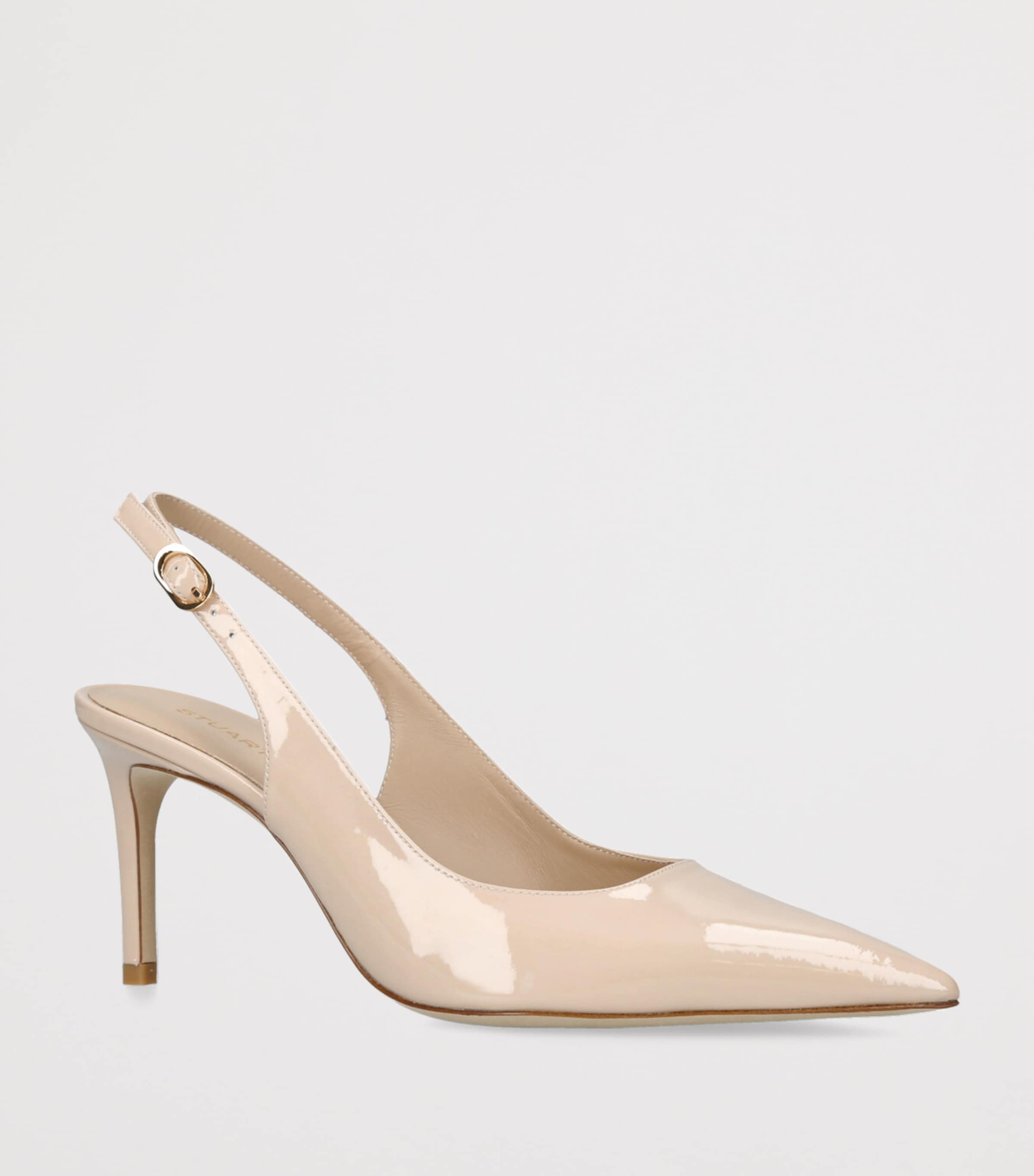 Stuart Slingback Heels 75 BEIGE Image 3