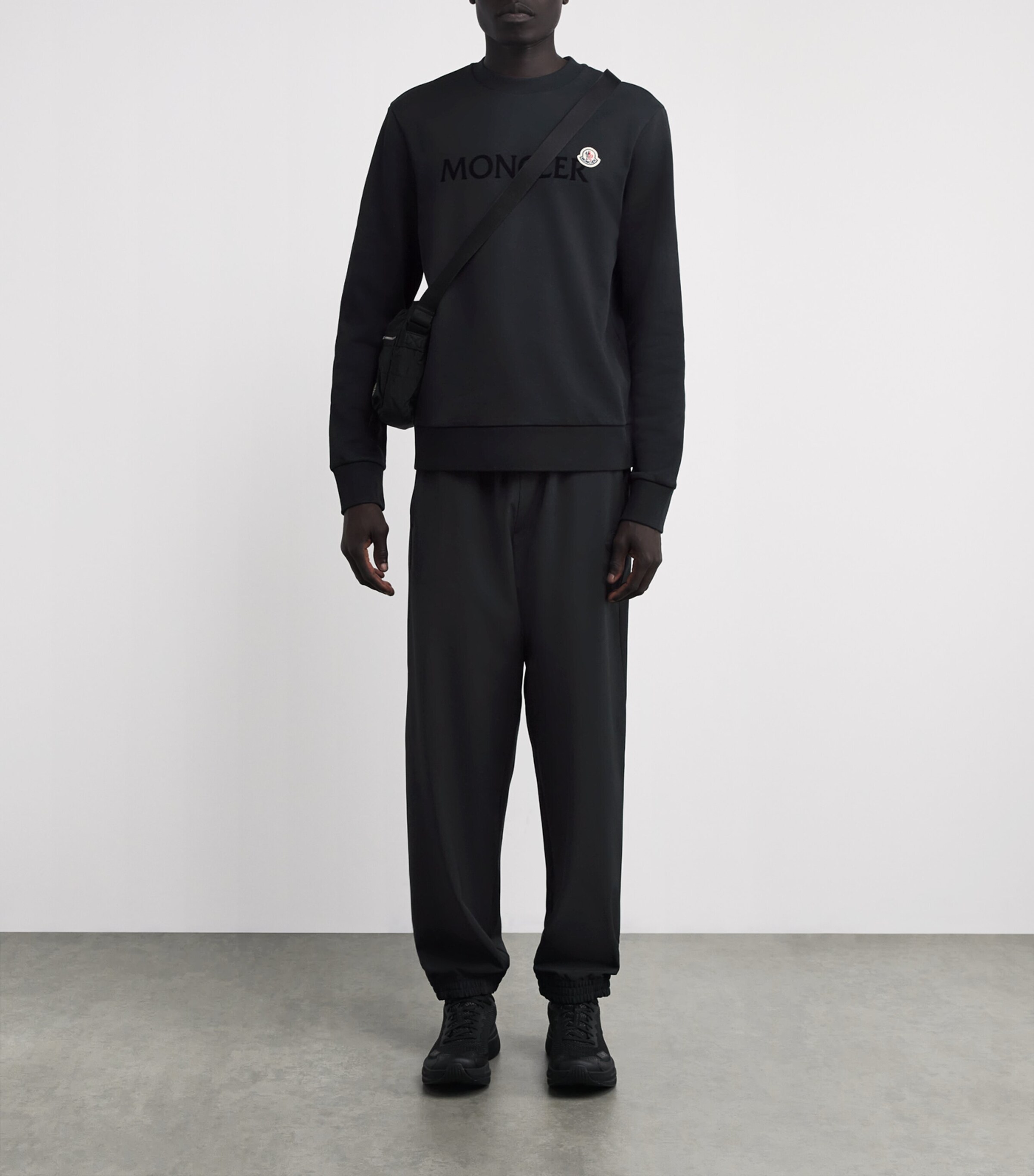 Moncler Mens Cotton Logo Sweatshirt Image 2