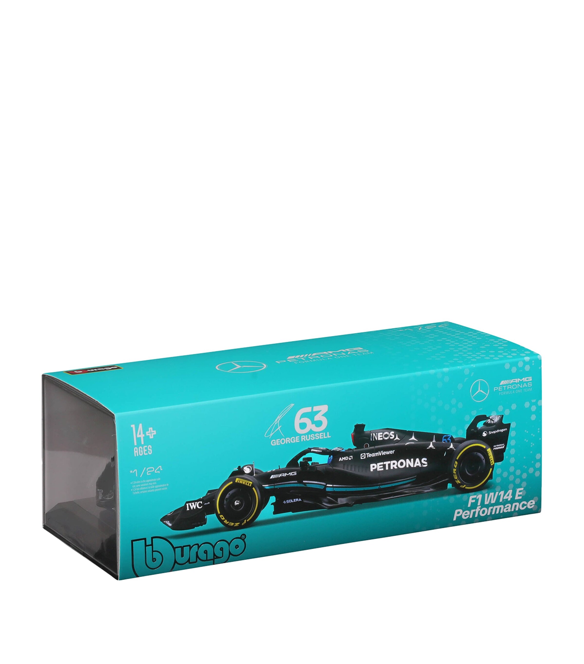 Bburago Mercedes MB W14 George Russell 2023 1:24 Model Image 6