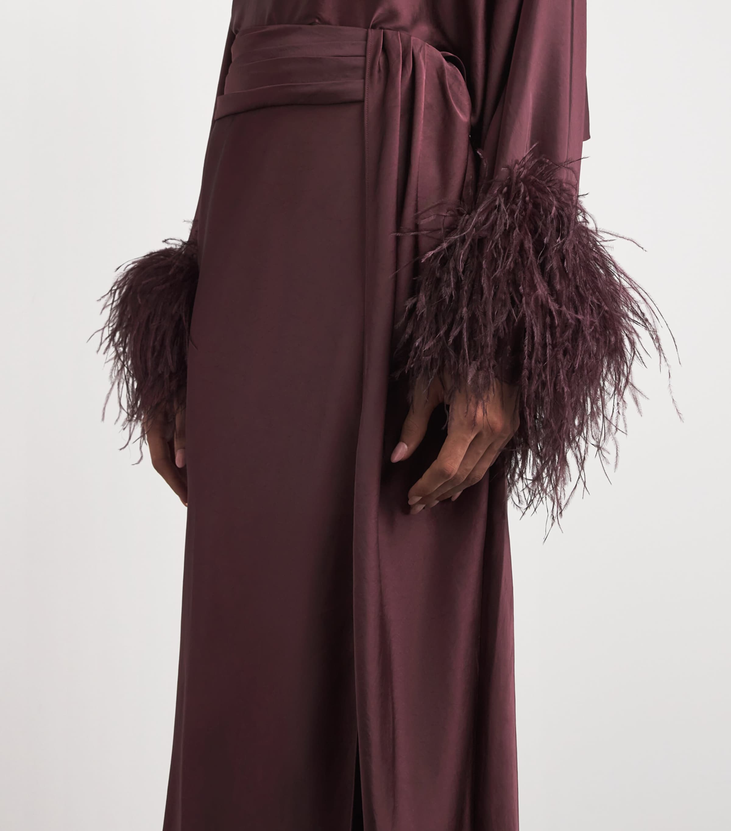 Asymmetric Maxi Skirt 946 MULBERRY Image 6