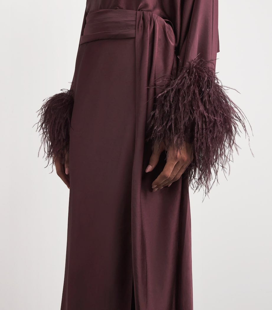 Asymmetric Maxi Skirt 946 MULBERRY Image 6