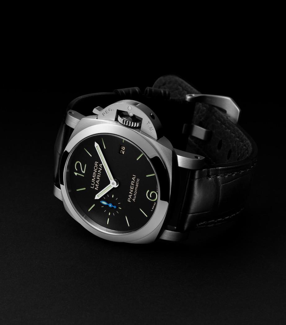 Stainless Steel Luminor Marina Watch 40mm BLACK Image 4