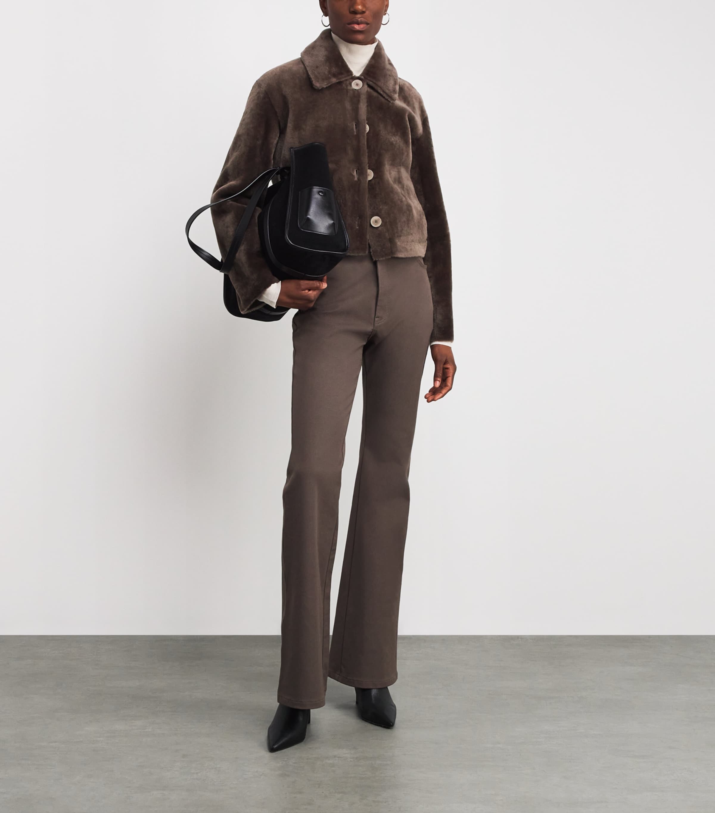 Shearling Reversible Alloway Jacket MUSHROOM Image 2