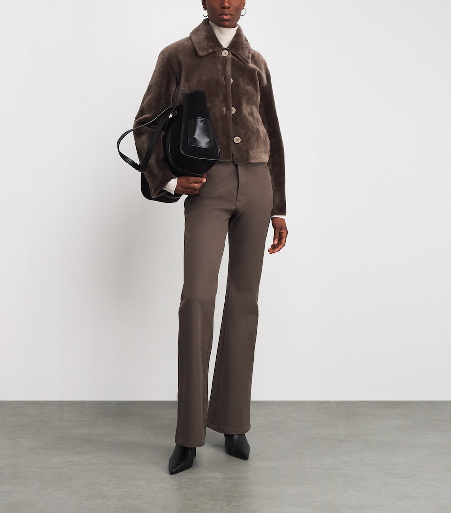 Shearling Reversible Alloway Jacket MUSHROOM Image 2