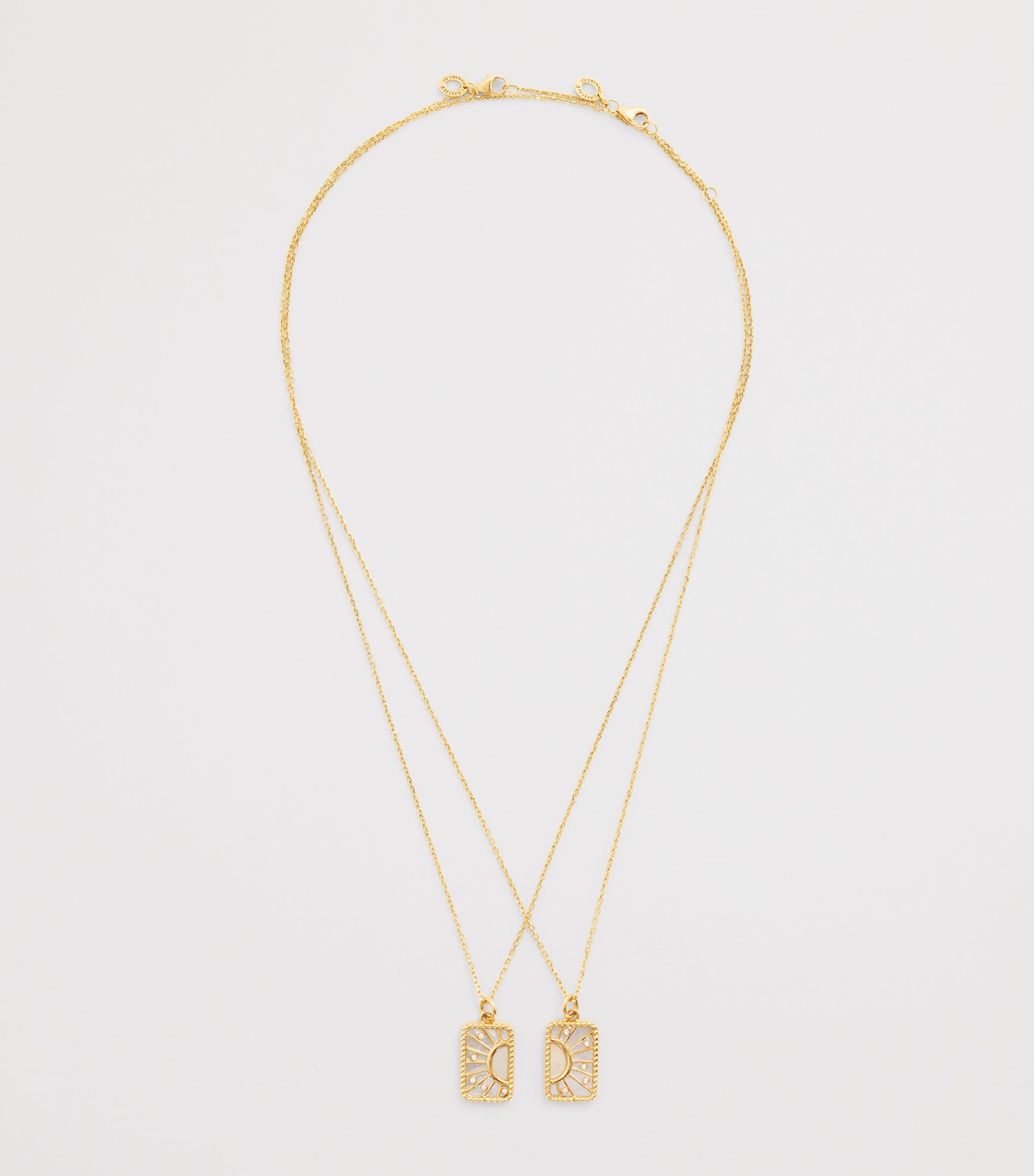 L'ATELIER NAWBAR Yellow Gold, Diamond and Pearl My Other Half Necklace Yellow Gold Image 3