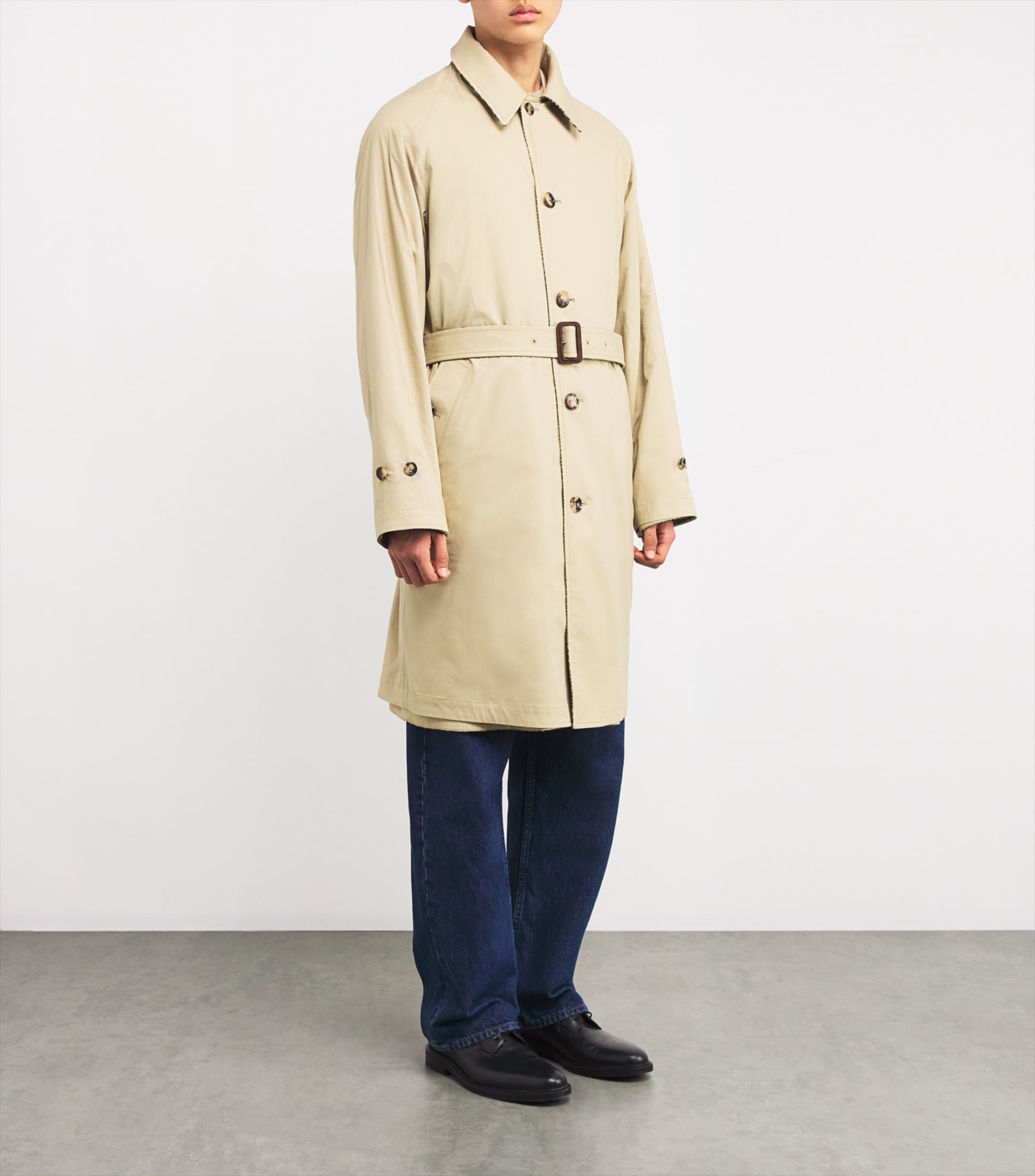 Polo Ralph Lauren Brown Tweed Check Reversible Overcoat | Harrods UK
