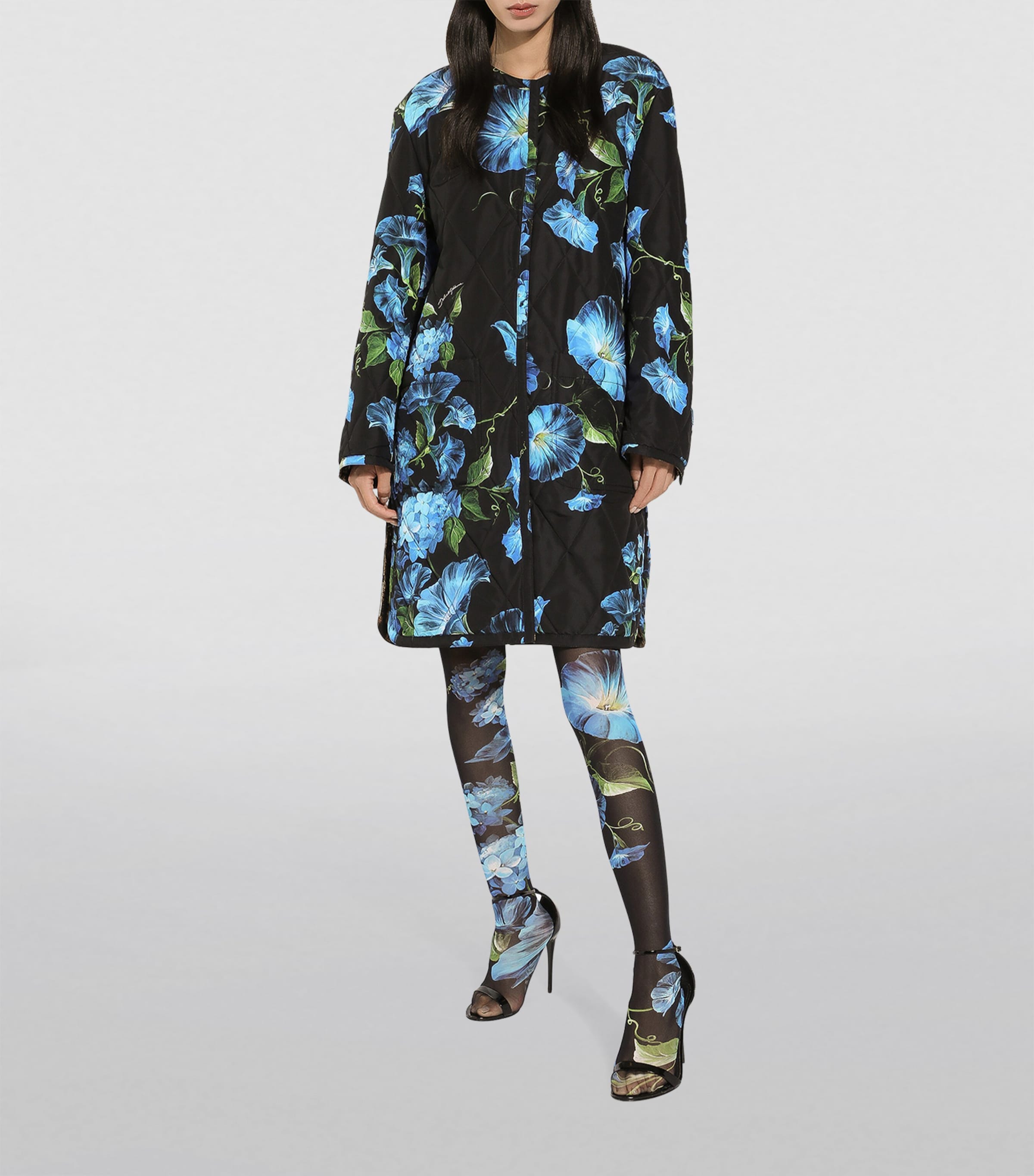 Floral Quilted Jacket HN4YH-CAMPANULE FDO Image 2