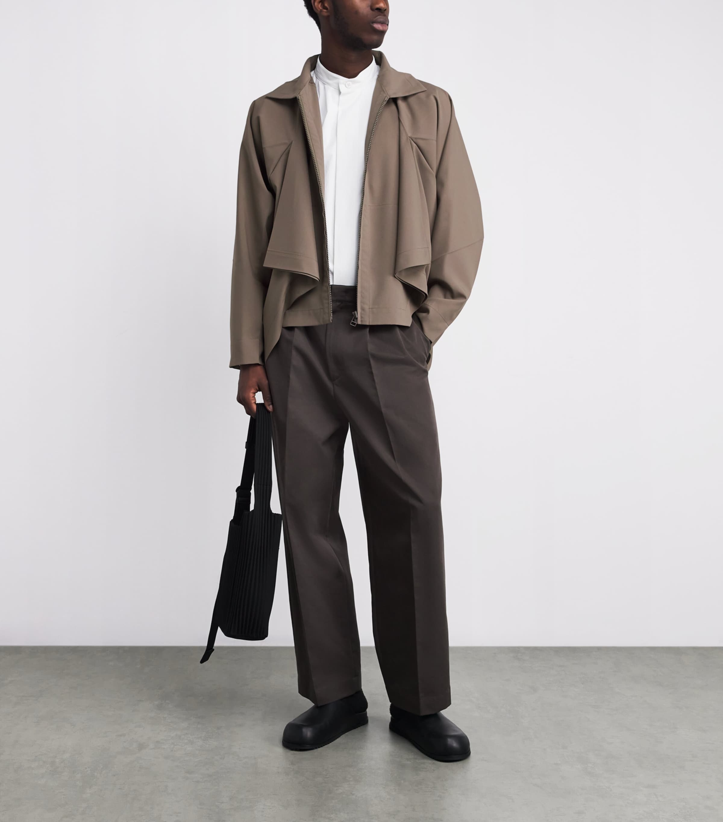 Hybrid FLAT DRAPE Jacket 18-GRAY BEIGE Image 2