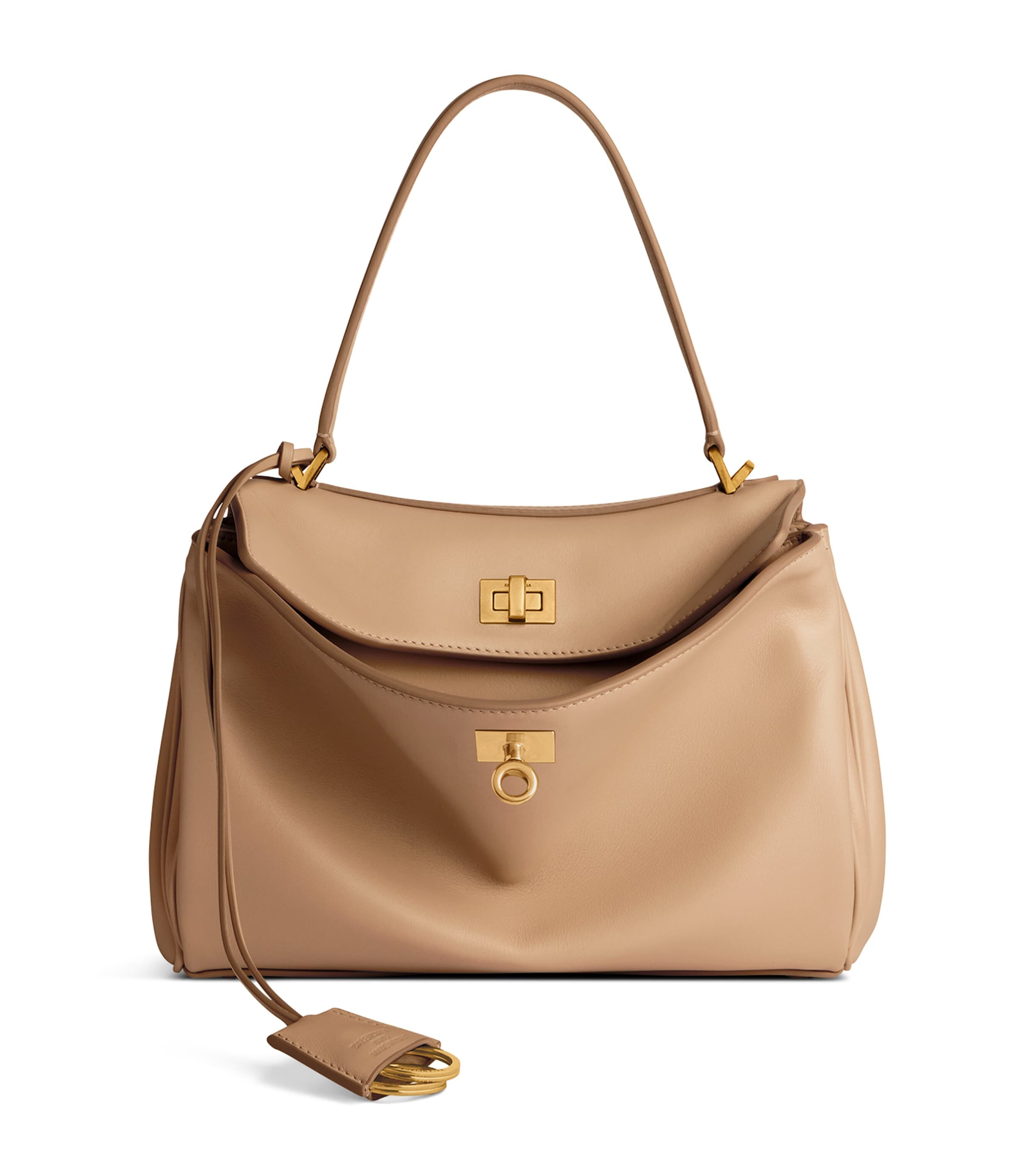 Balenciaga Rodeo Medium Leather Top-handle Bag