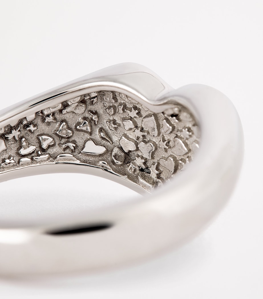 Vivienne Westwood Sterling Silver Marybelle Ring Rhodium Image 6