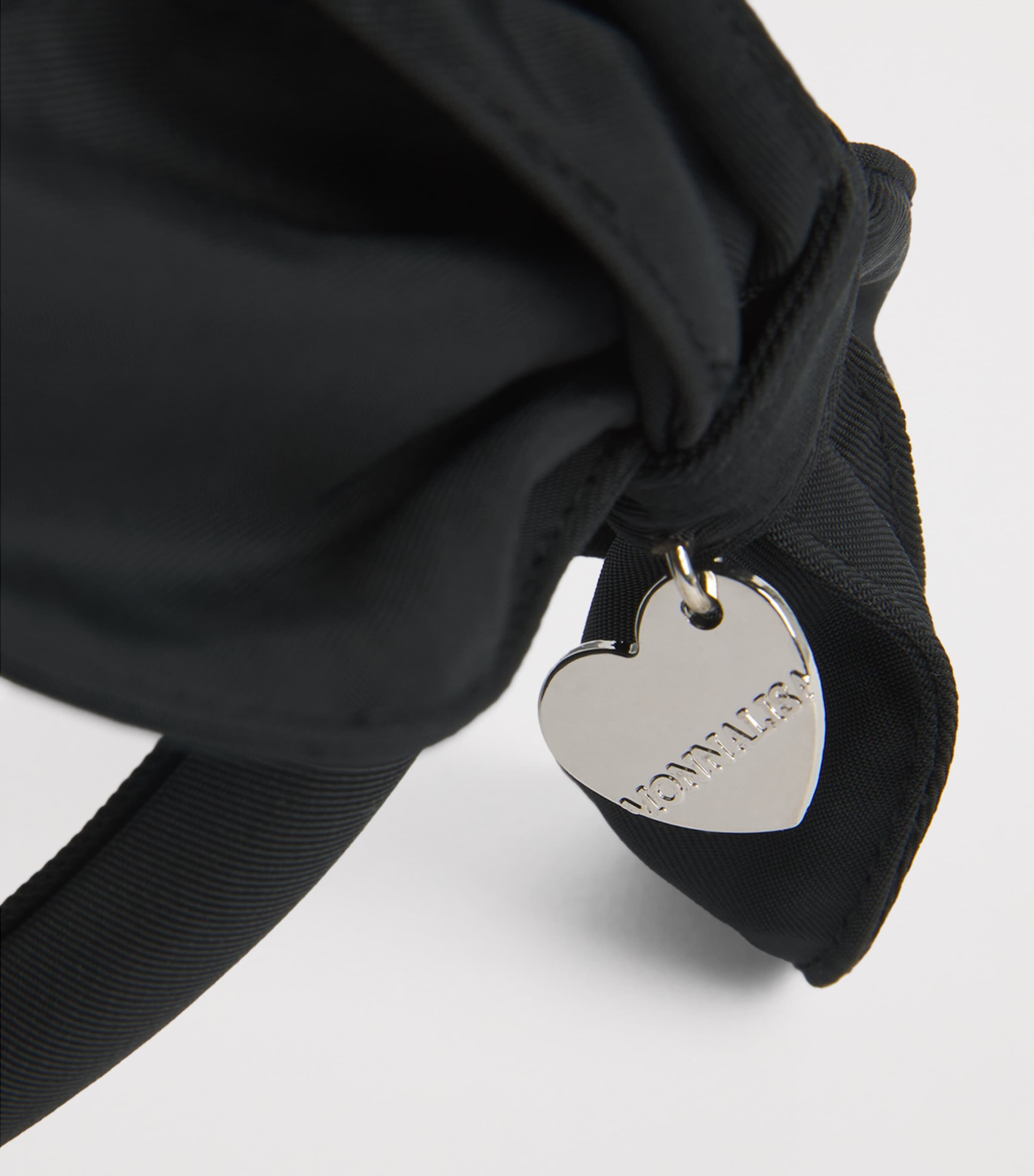 Monnalisa Satin Bow Headband Nero Image 3
