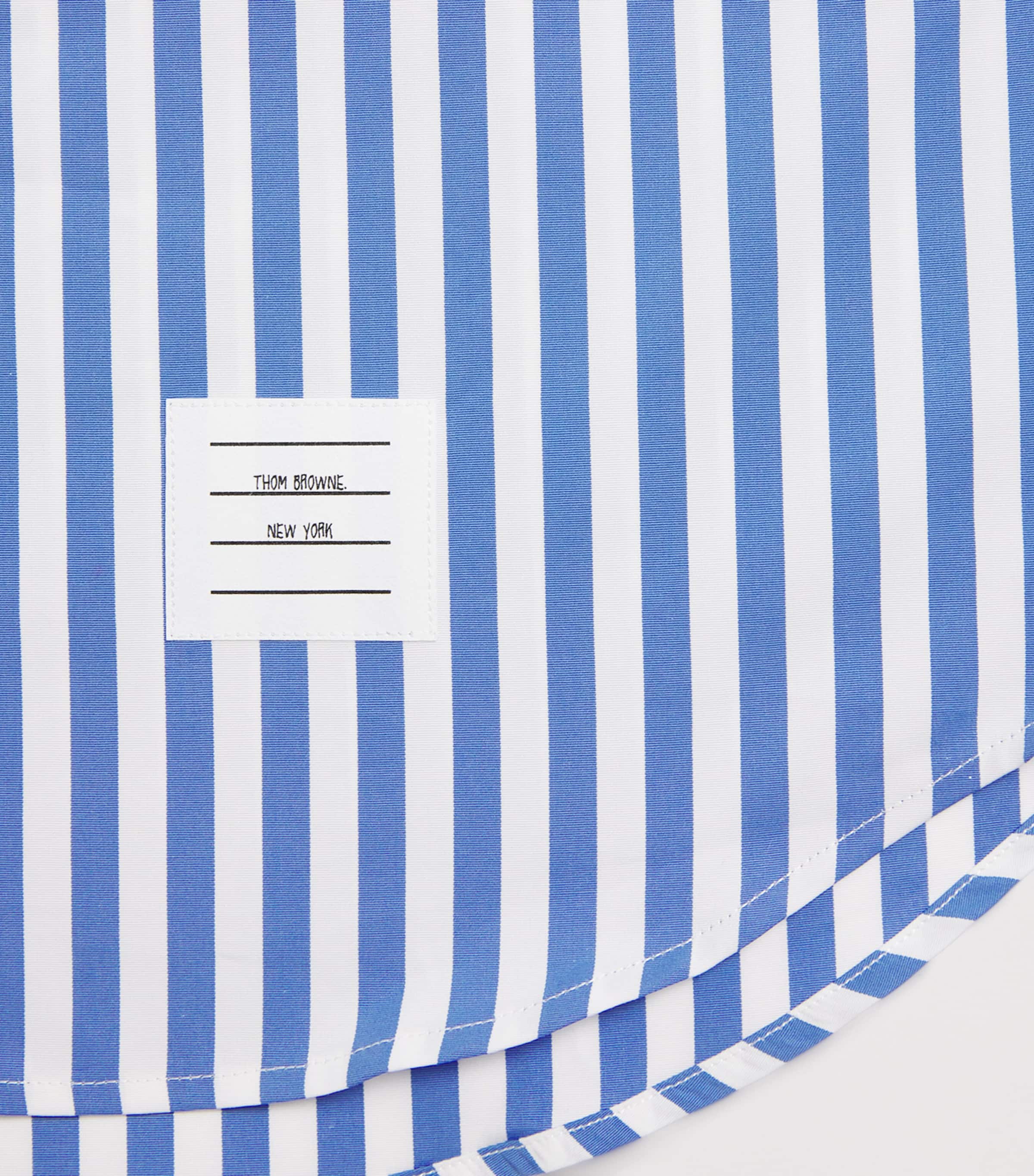 Cotton Stripe Shirt (2-12 Years) MEDIUM BLUE Image 4