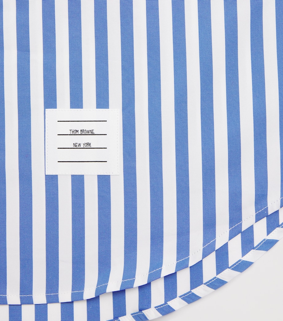 Cotton Stripe Shirt (2-12 Years) MEDIUM BLUE Image 4