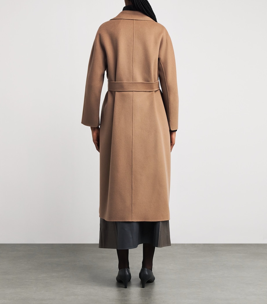 Virgin Wool Wrap Coat CAMEL Image 4