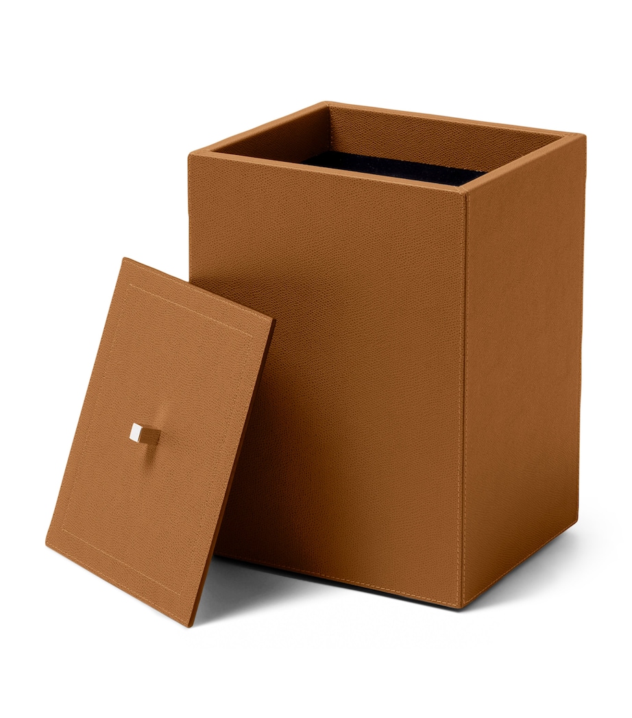 Frette Leather Otello Storage Box Tabacco Image 2